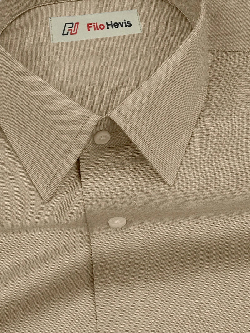Filafil Fabric Formal Shirt for Men - Regular Fit | Brown