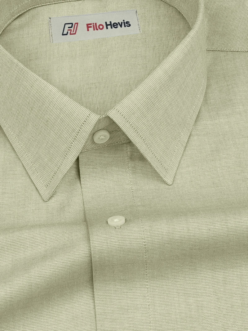 Filafil Fabric Formal Shirt for Men - Regular Fit | Light Greyish Green