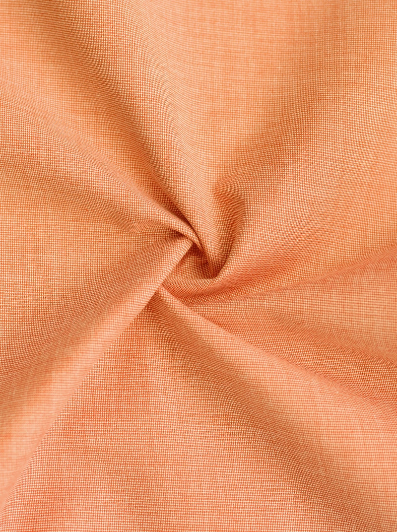 Filafil Fabric Formal Shirt for Men - Regular Fit | Orange