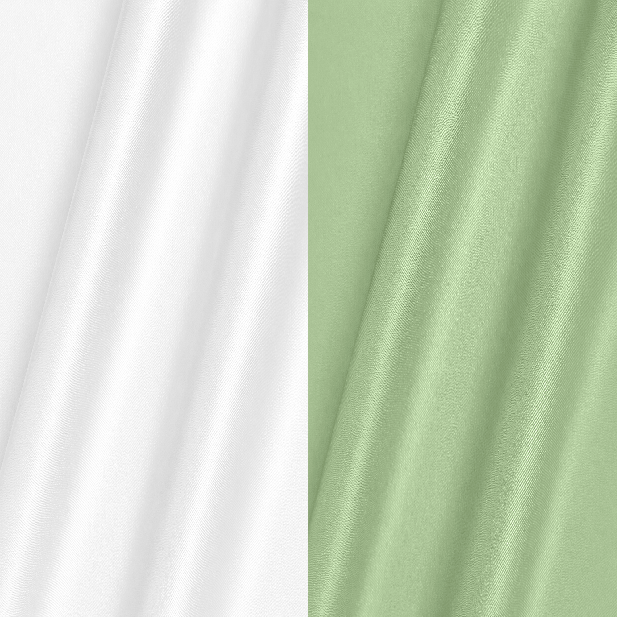 Combo of 2 Men's Imported Satin formal Shirt White & Pista Green