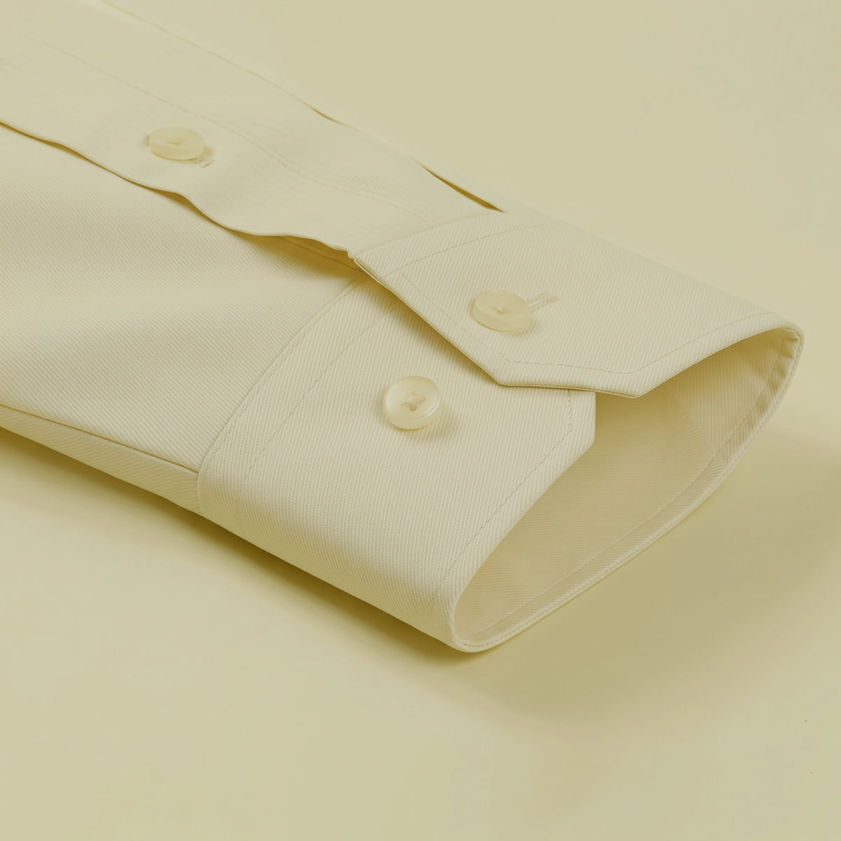 Cotton Satin Formal Shirt for Men - Regular Fit Full Sleeve | Cream