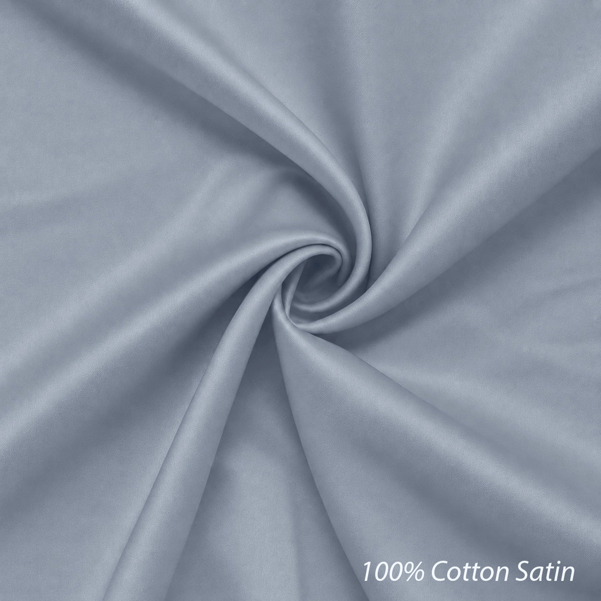 Light Grey Cotton Satin Formal Shirt for Men - Regular Fit Full Sleeve