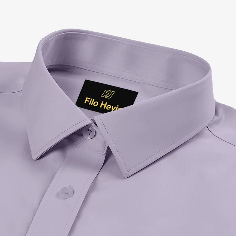 Cotton Formal Shirt for Men - Regular Fit Full Sleeve | Light Onion
