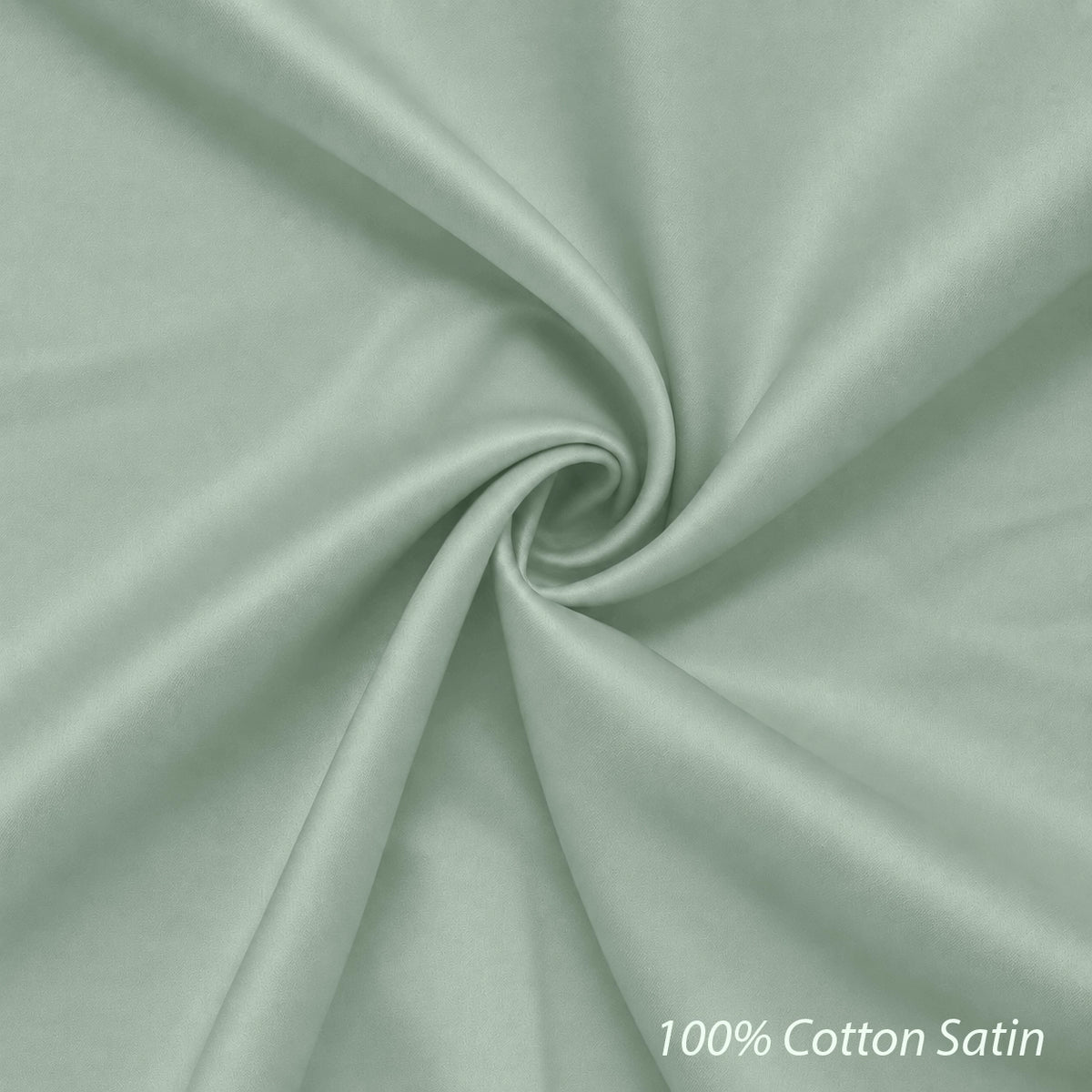 Cotton Satin Formal Shirt for Men - Regular Fit Full Sleeve | Pista Green/Sage Green