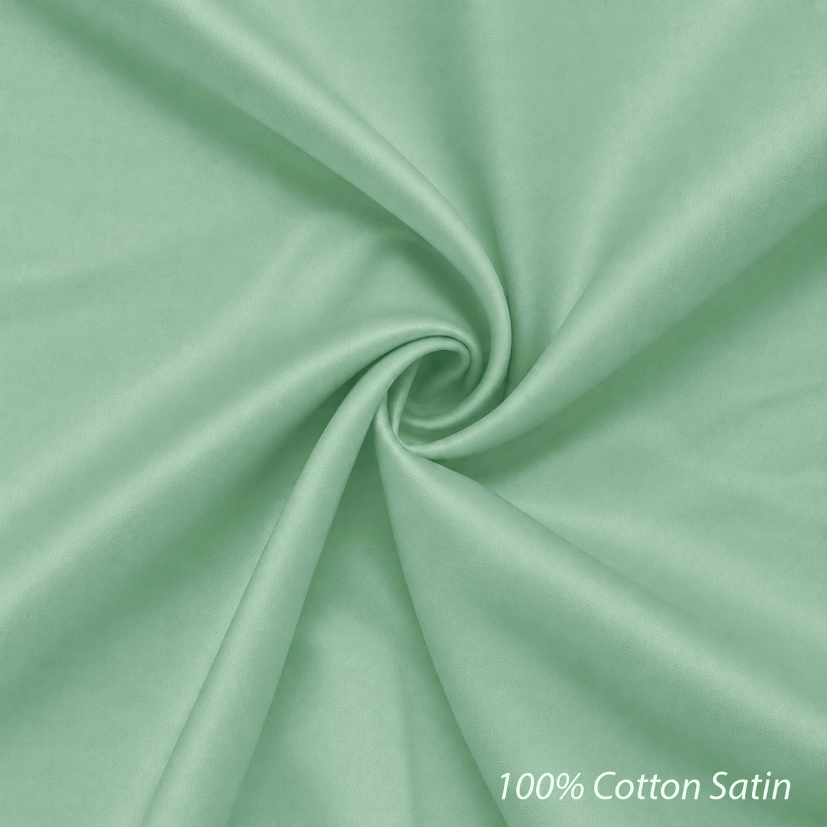 Cotton Satin Formal Shirt for Men - Regular Fit Full Sleeve | Pista Green/Sage Green