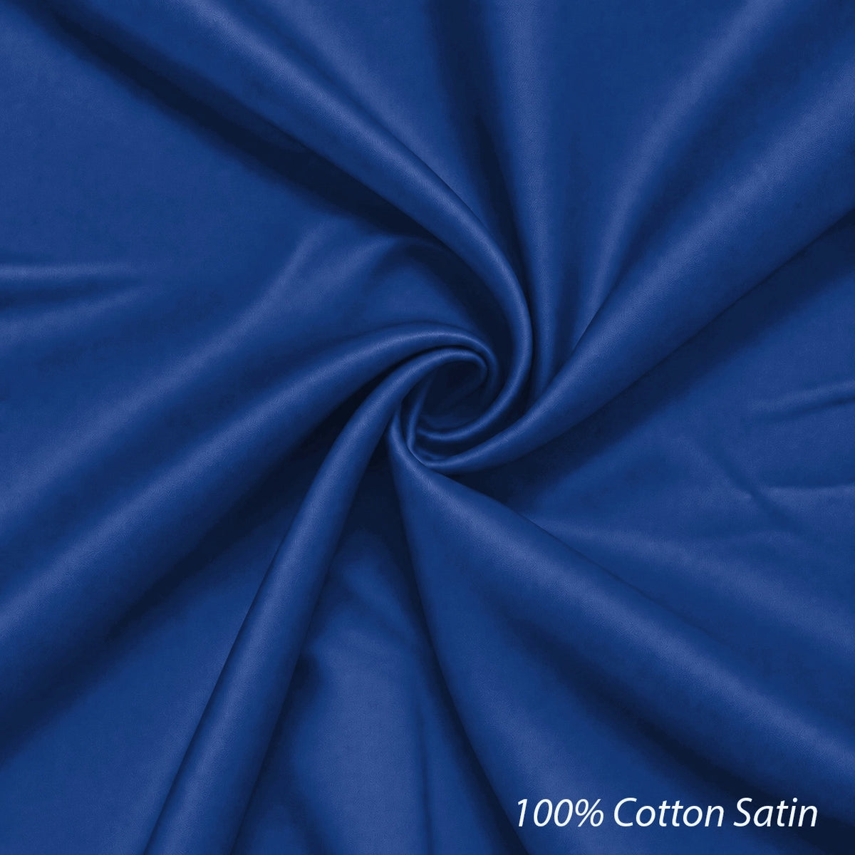 Royal Blue Cotton Satin Formal Shirt for Men - Regular Fit Full Sleeve