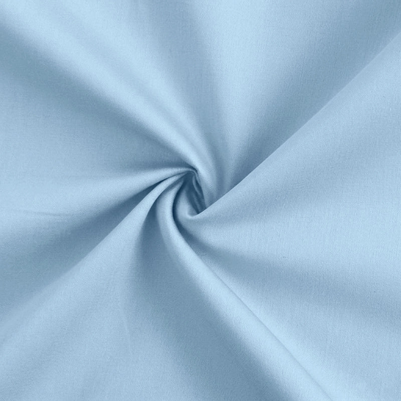 Cotton Satin Formal Shirt for Men - Regular Fit Full Sleeve | Sky Blue
