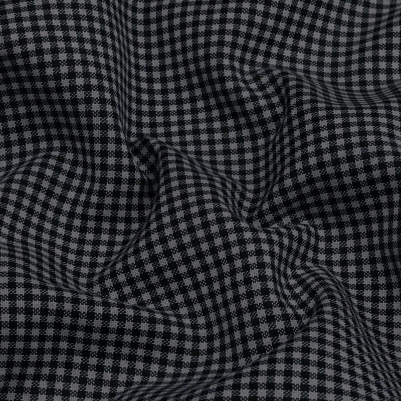 Cotton Check Shirt for Men |Slim fit | Black