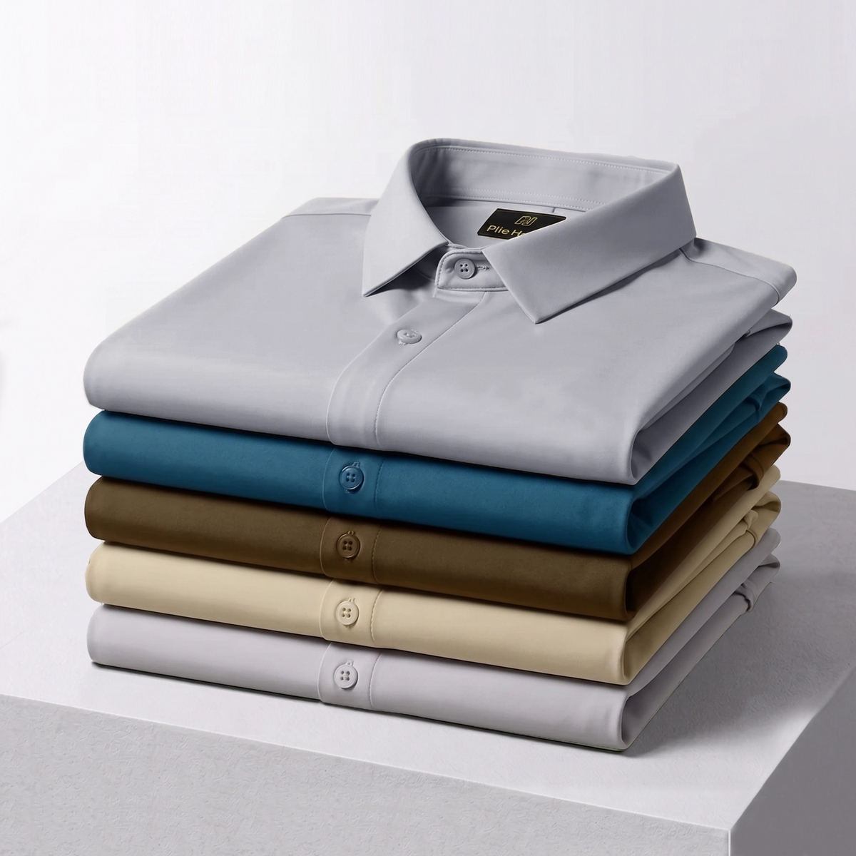 Japanese Lycra anti-wrinkle shirt | Party wear | Light Grey