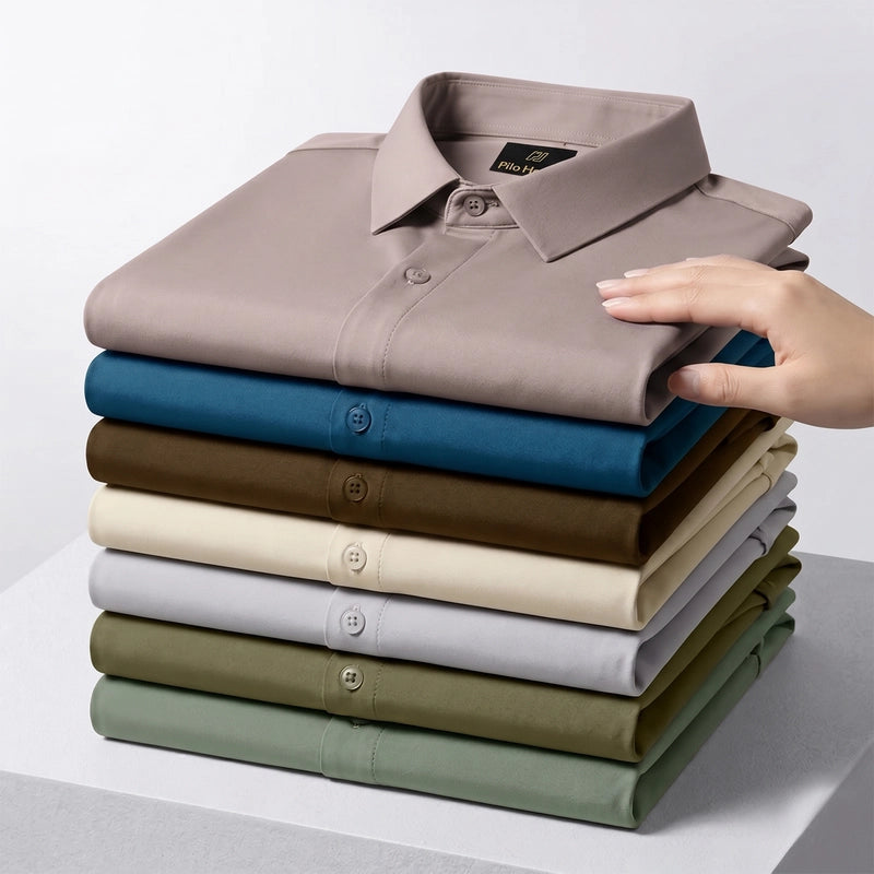 Japanese Lycra Stretch Formal Shirt for Men | Olive My Store