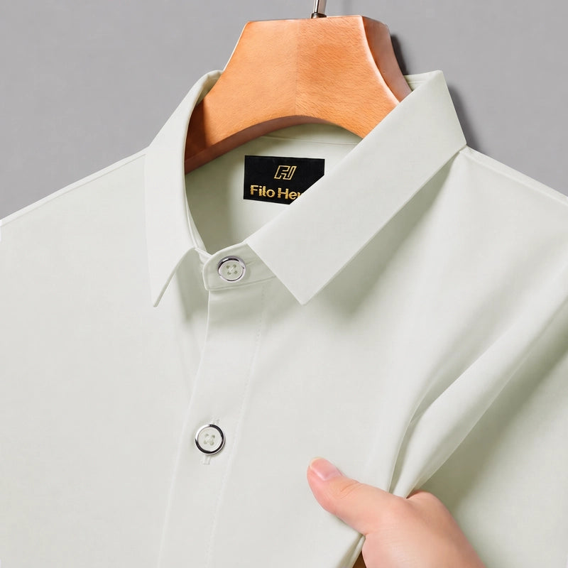 Japanese Lycra Stretch Formal Shirt for Men | White