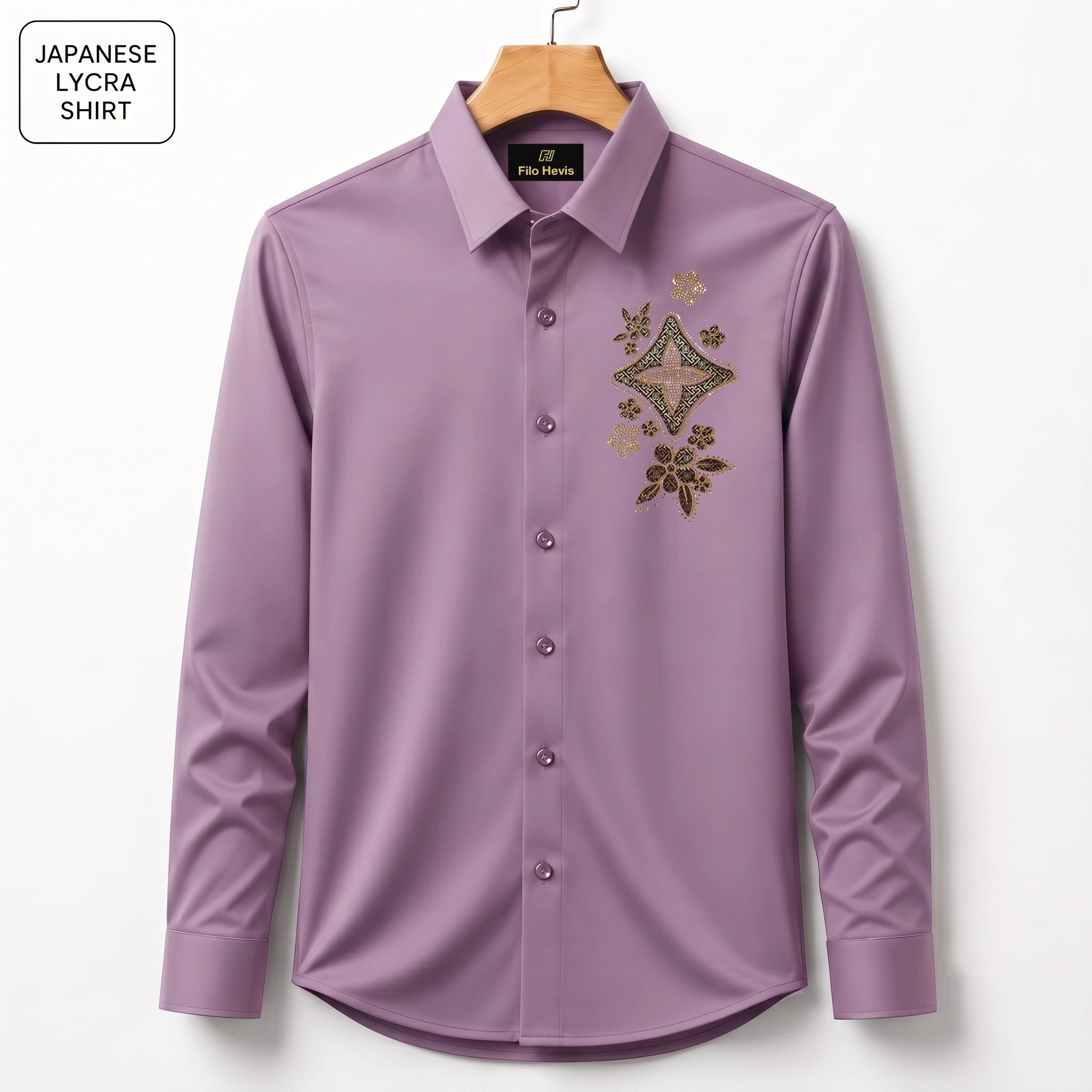 Floral Patch Embroidery Party Shirts | Club Wear | Onion