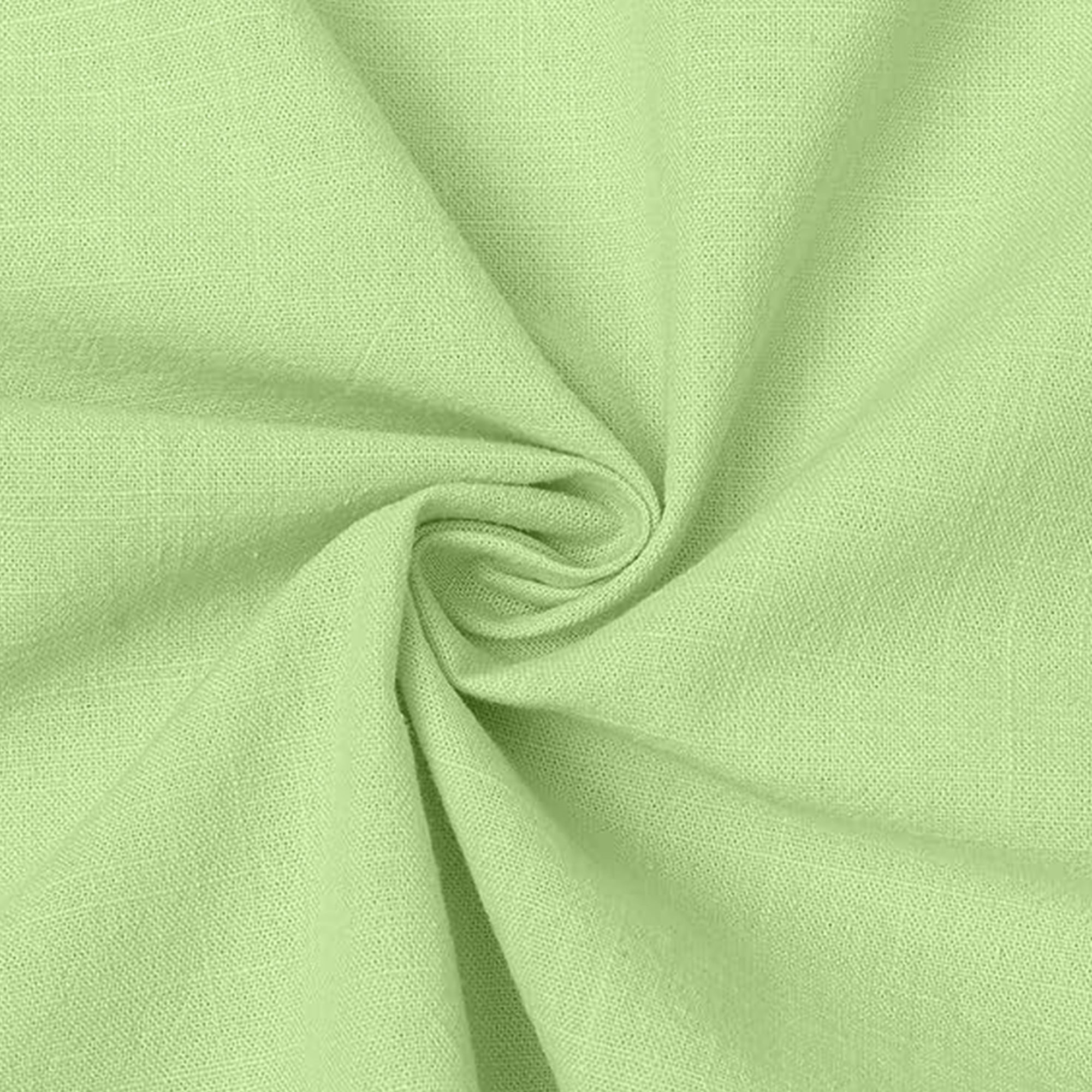 Men's Full-Sleeve Mandarin Collar Regular Fit Cotton Lenin Shirt-Light-Green