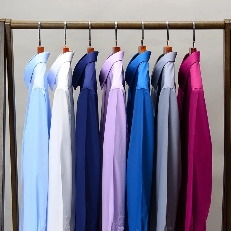 Cotton Satin Formal Shirt for Men - Regular Fit Full Sleeve | Cream My Store