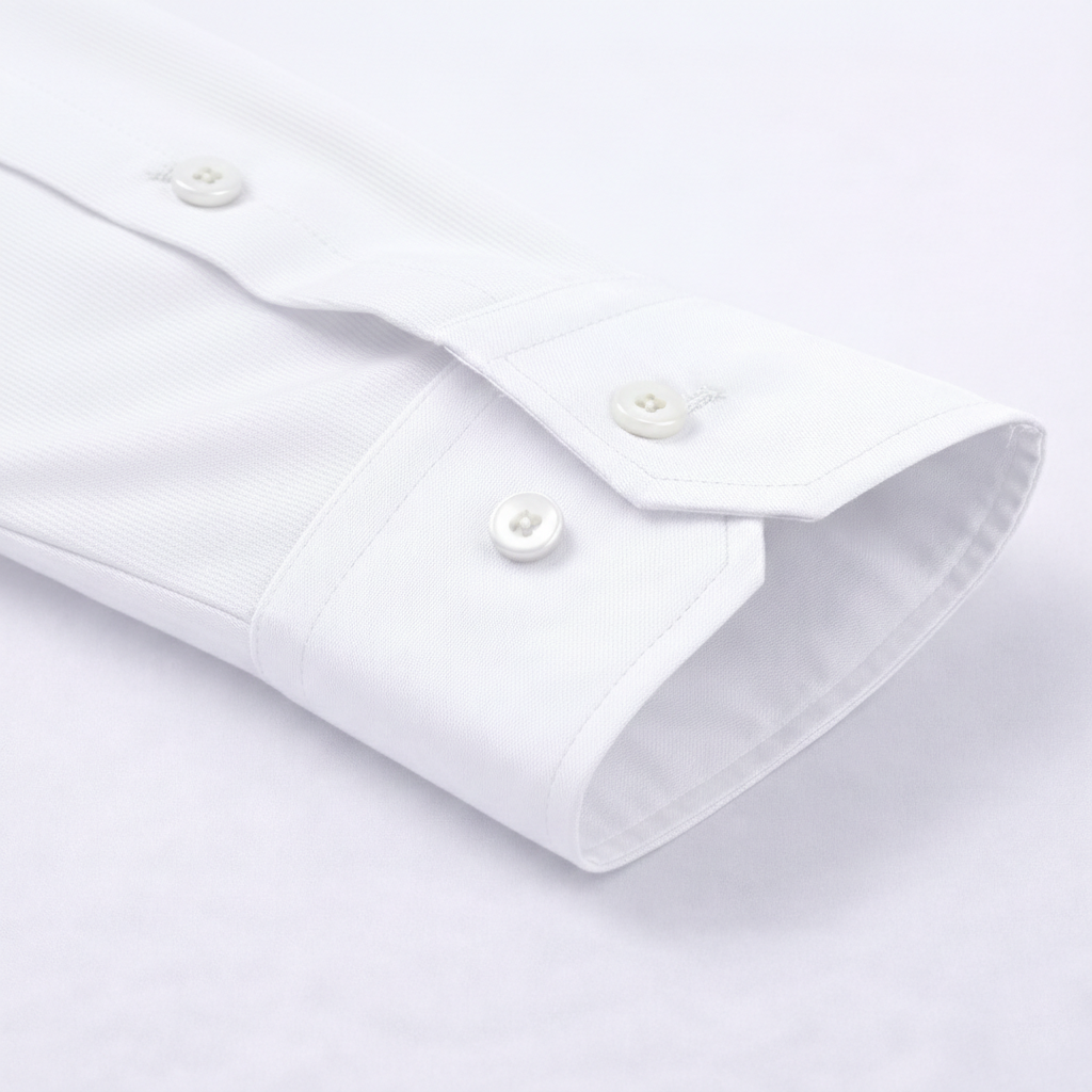 Men's Formal Regular Fit Cotton Full Sleeve Shirt - White