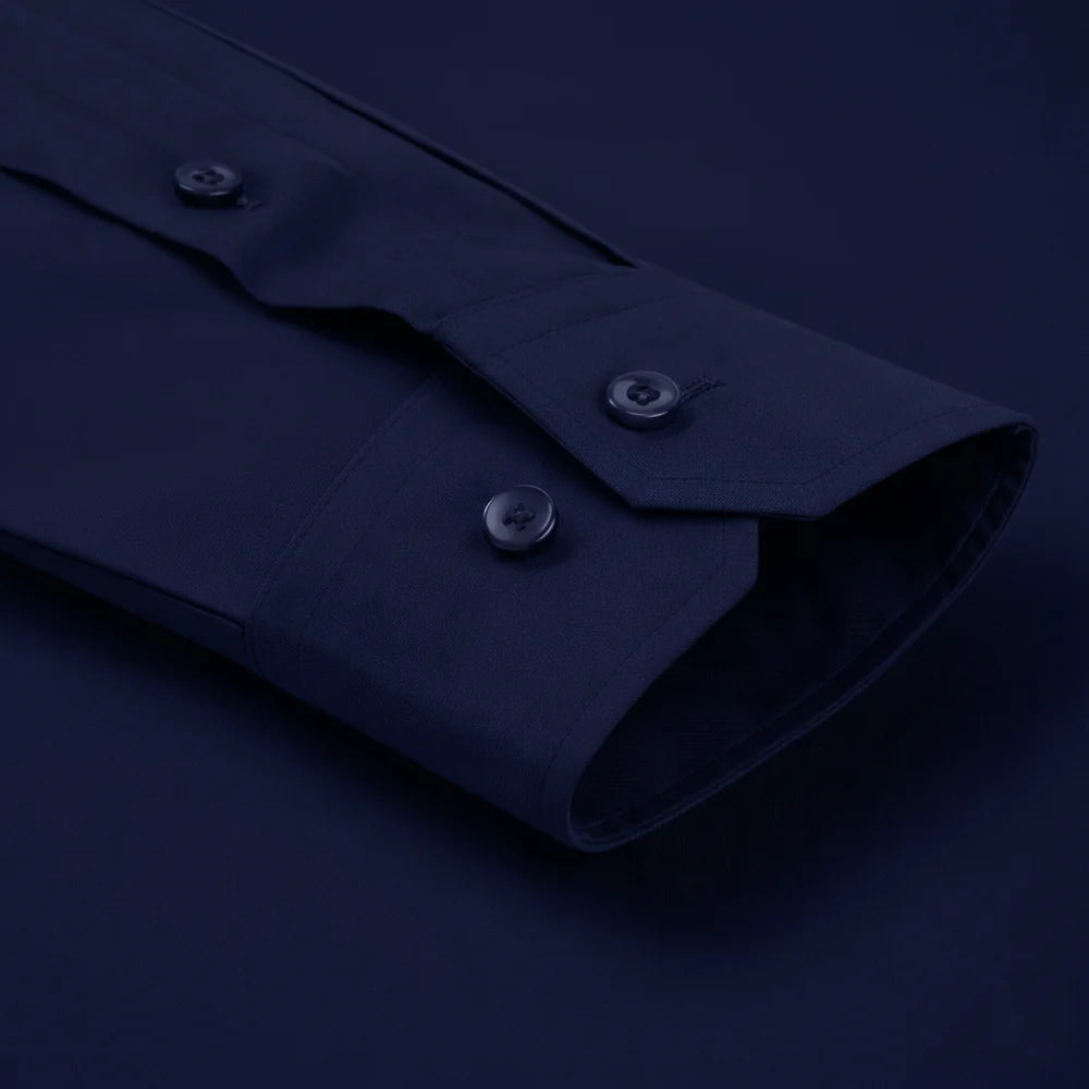 Formal navy blue shirt