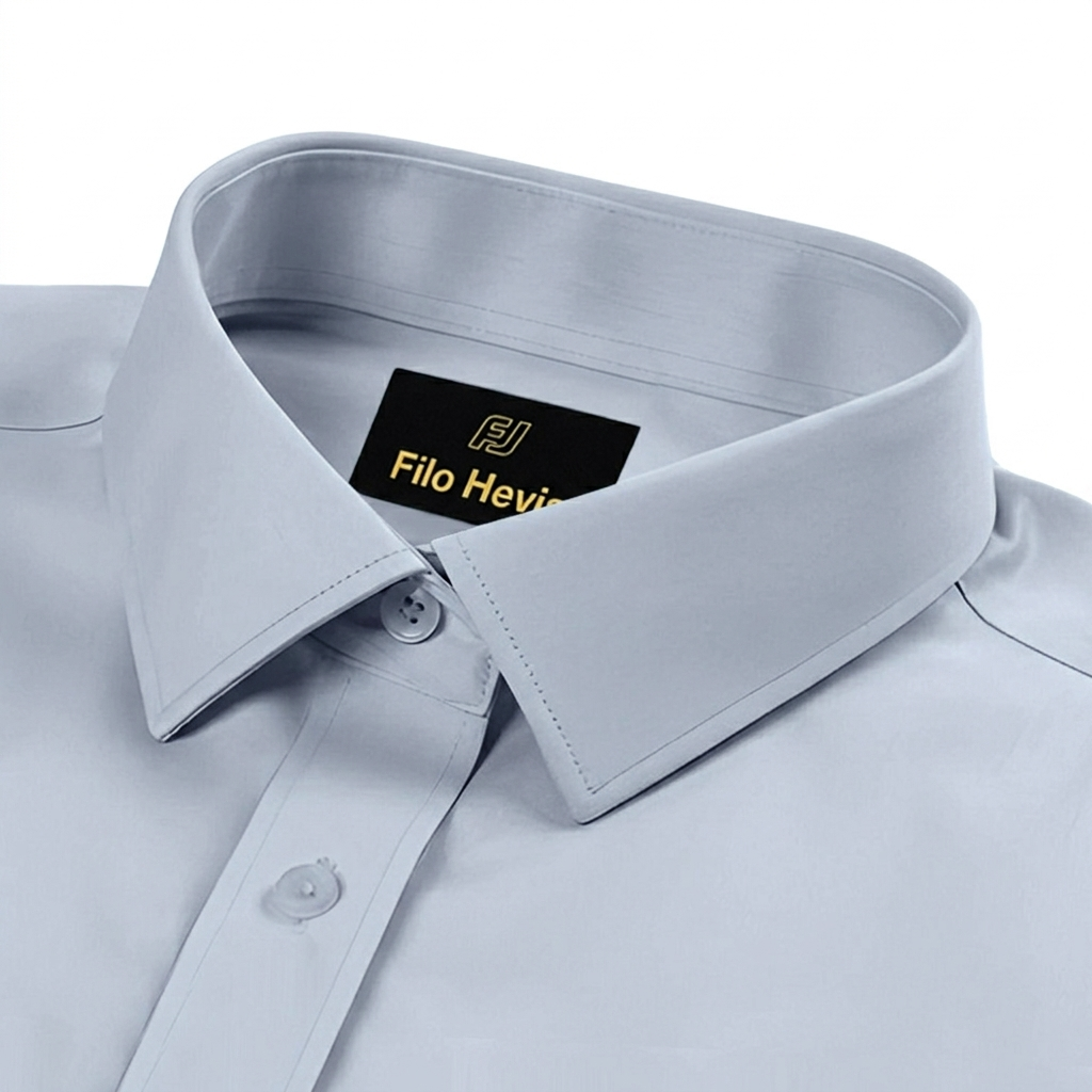 Cotton Formal Shirt for Men - Regular Fit Full Sleeve | LIGHT GREY