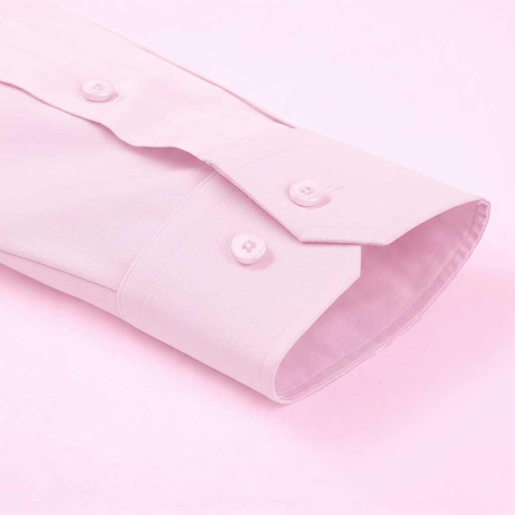 Men's Formal Regular Fit Cotton Full Sleeve Shirt- LIGHT PINK