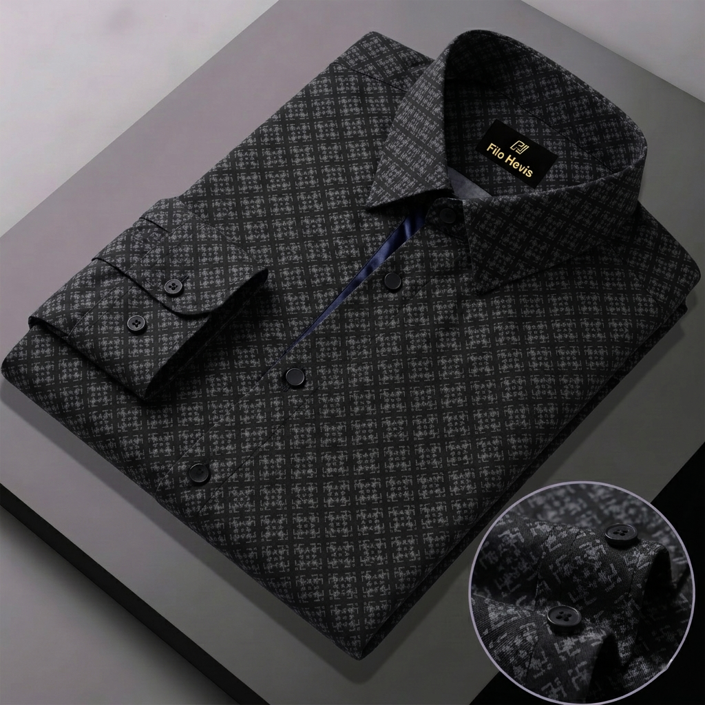 Print Shirt for Men | Smart Regular Fit | Green