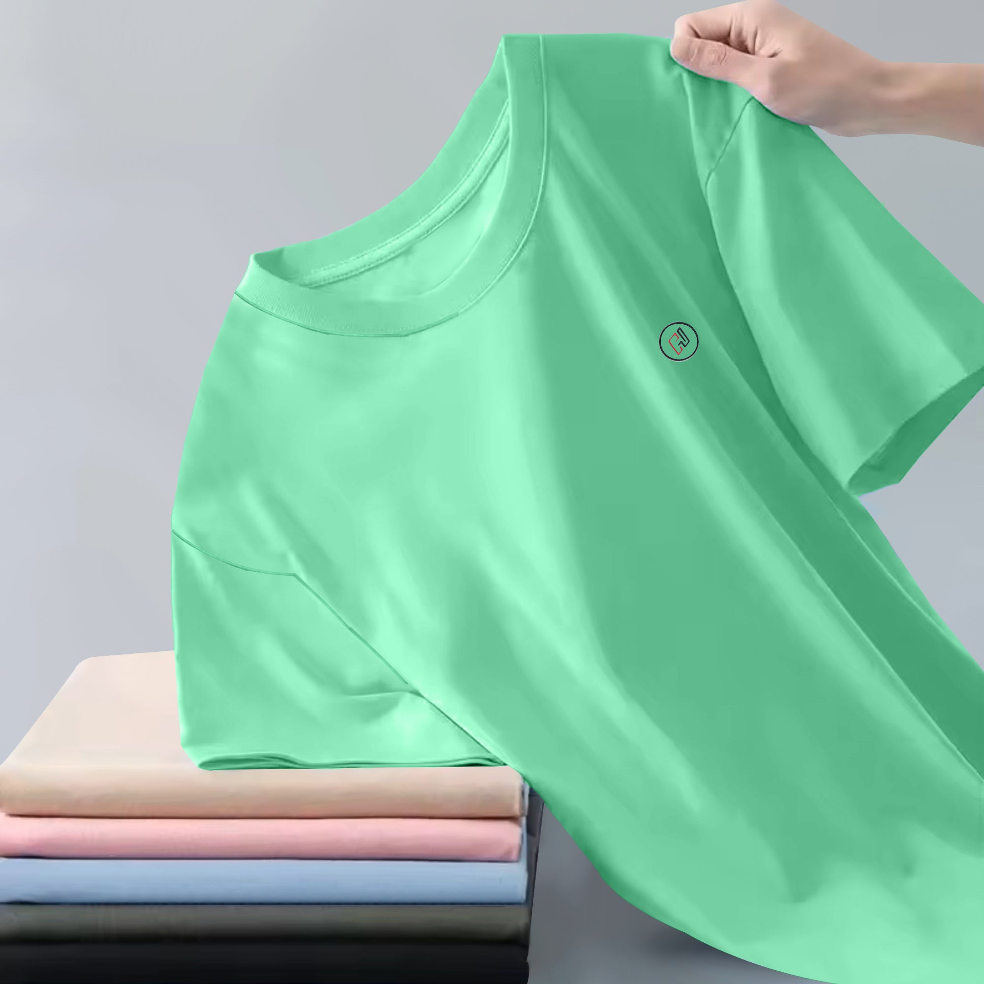 Men's Cotton Round Neck t-shirt Green