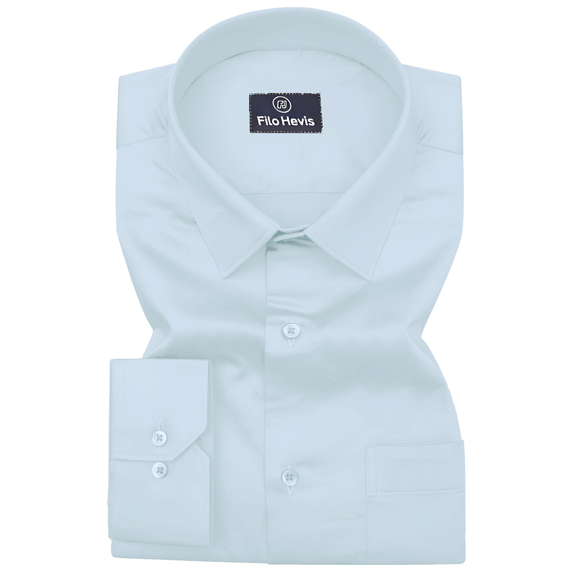 PLUS SIZE FORMAL SHIRTS IN COTTON FOR MEN (Single Pocket)- Grayish Green