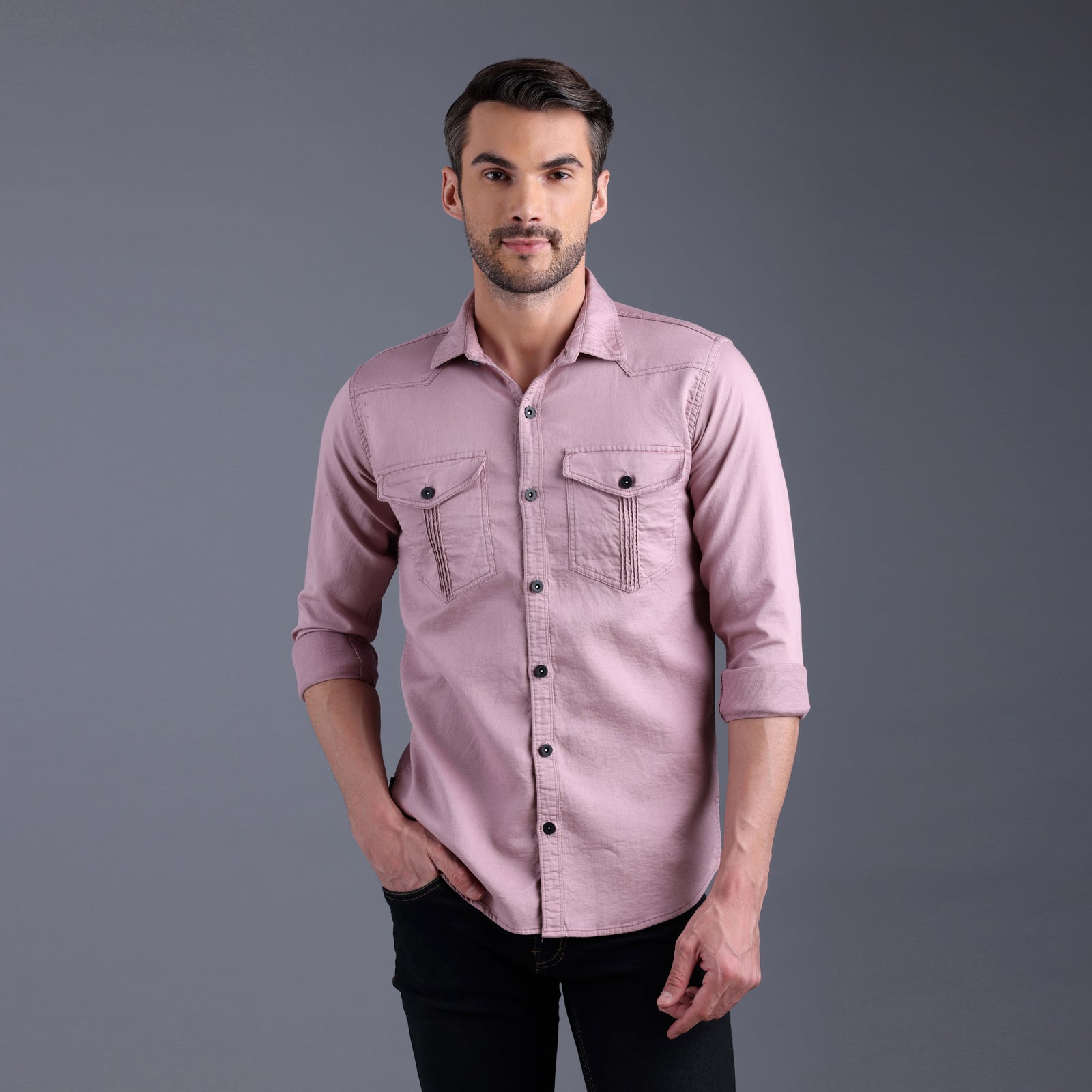 Men's Cargo Pink Shirt