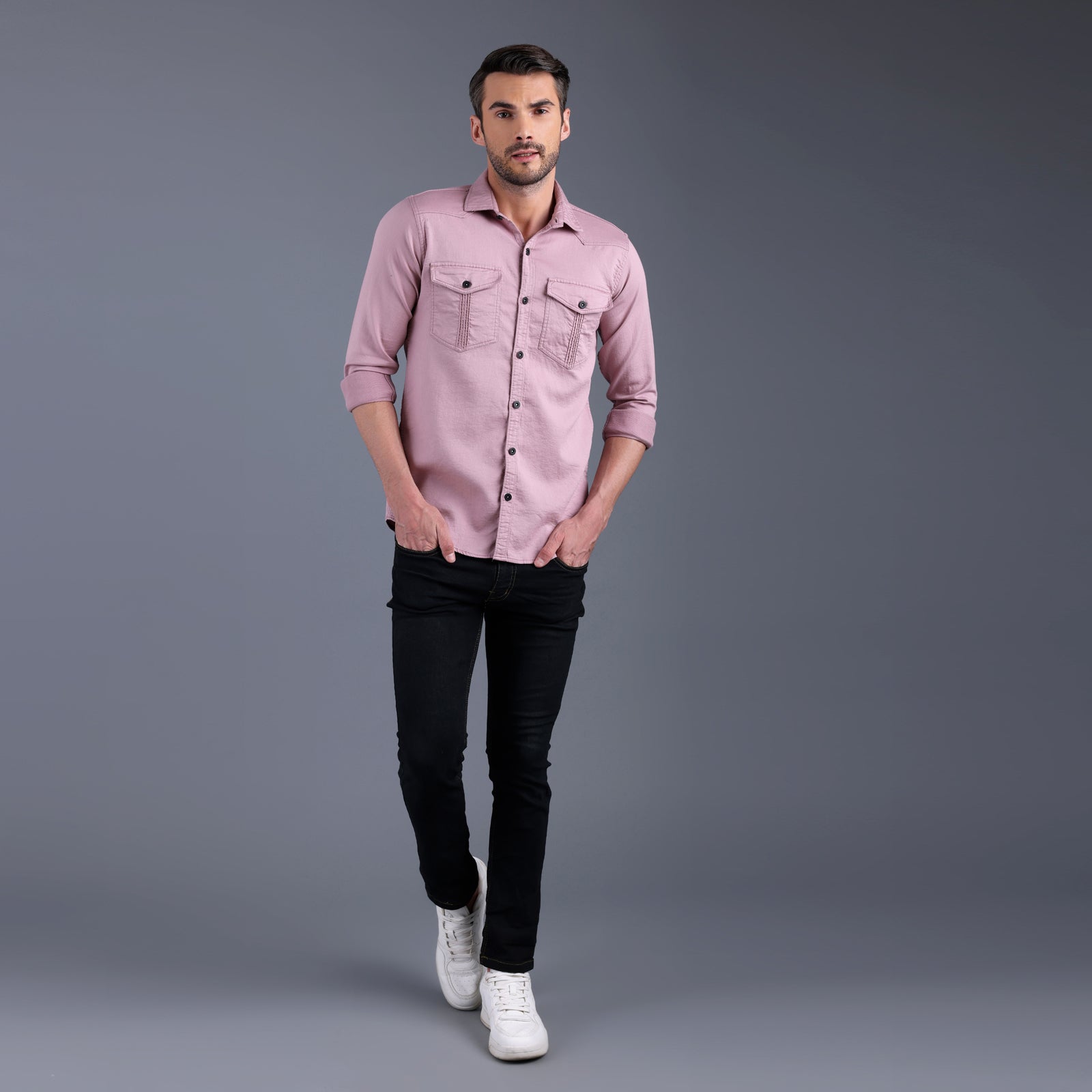 Men's Cargo Pink Shirt