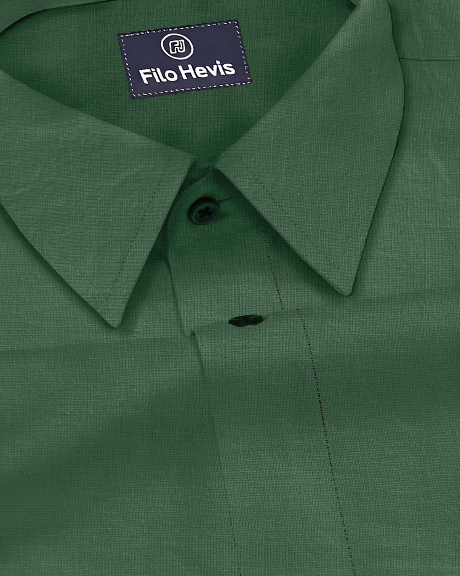 Men's Pure Linen Casual Shirt - Light Green/Sage Green