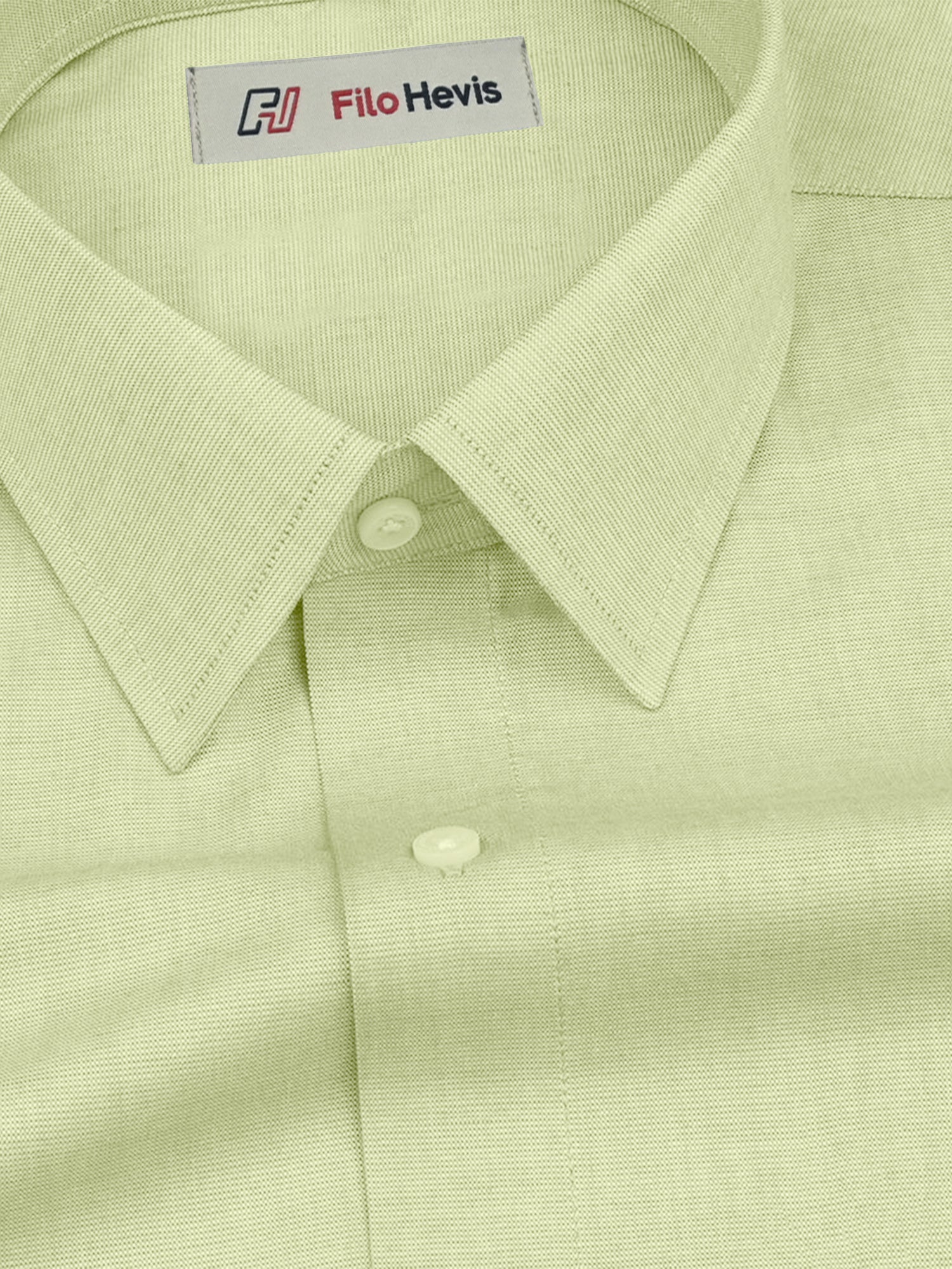 Filafil Fabric Regular Fit Single Pocket Formal Shirt Full Sleeve -Light pastel green