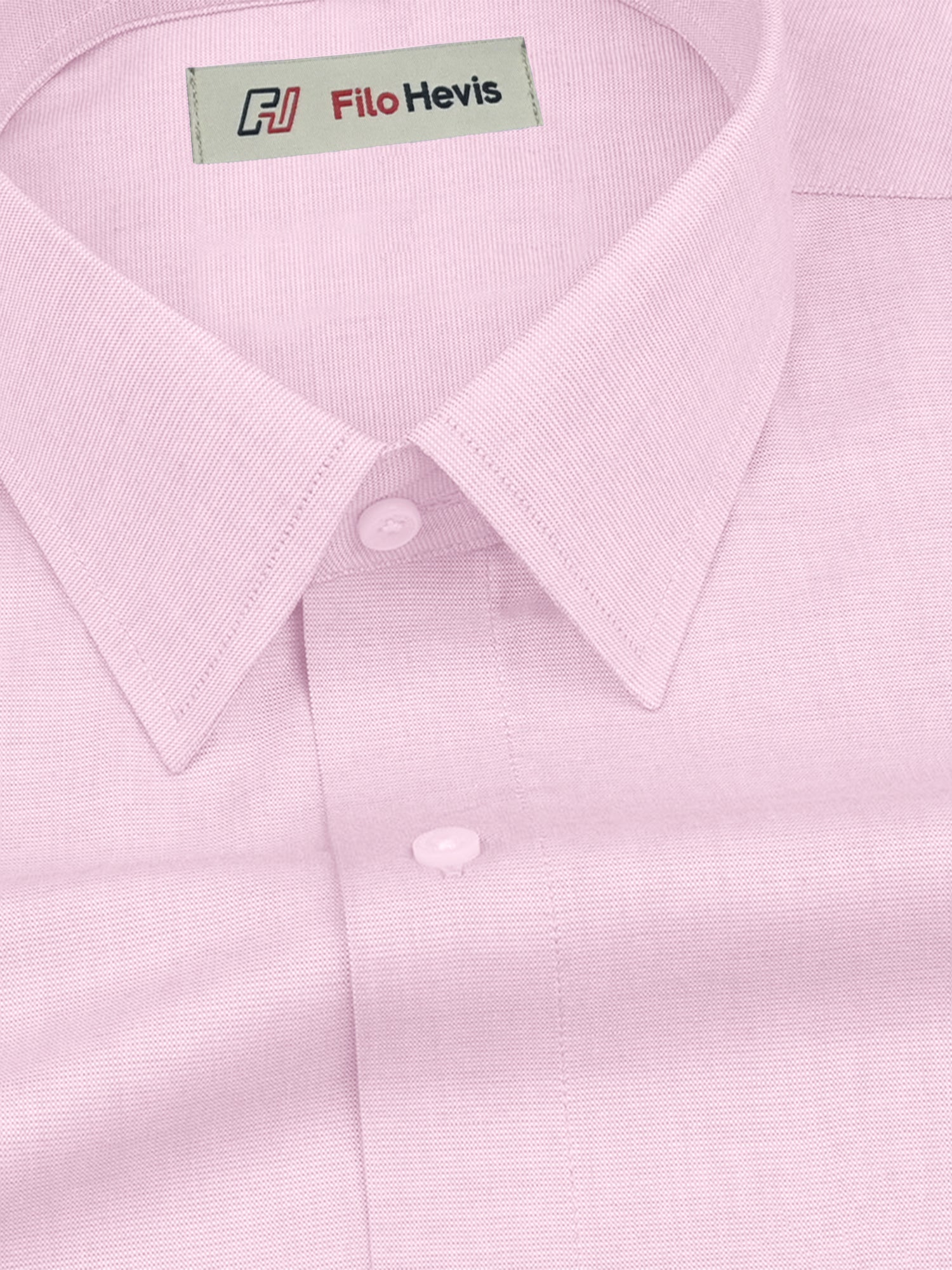Filafil Fabric Regular Fit Single Pocket Formal Shirt Full Sleeve -Light Pink