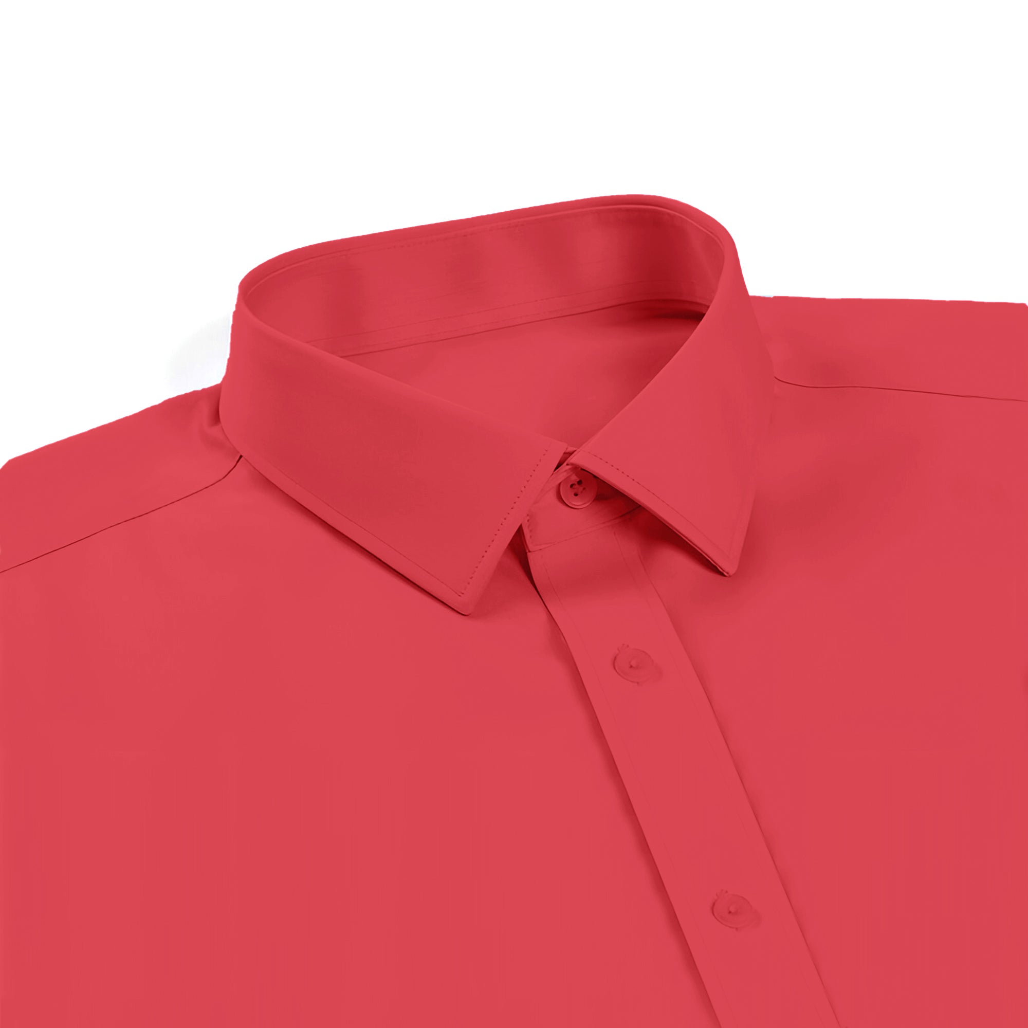 MENS FORMAL REGULAR FIT FULL SLEEVE SHIRT- LIGHT TOMATO