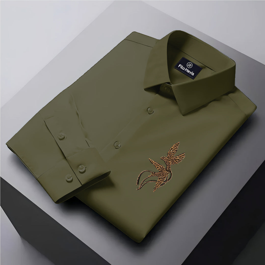 Men's ClubWear Premium Shirt - Mehandi Green