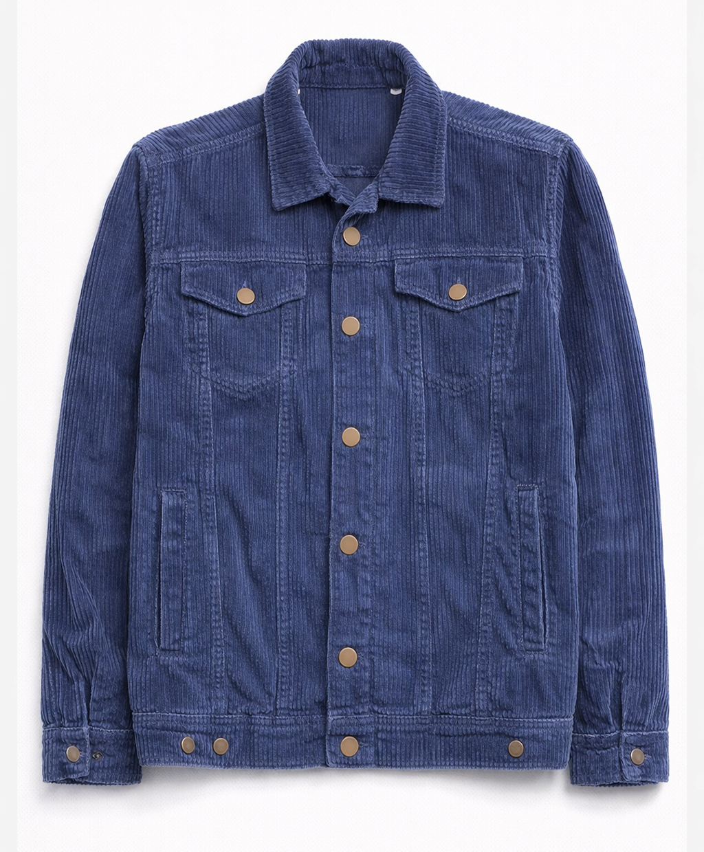 Men’s Denim Blue Corduroy Trucker Jacket