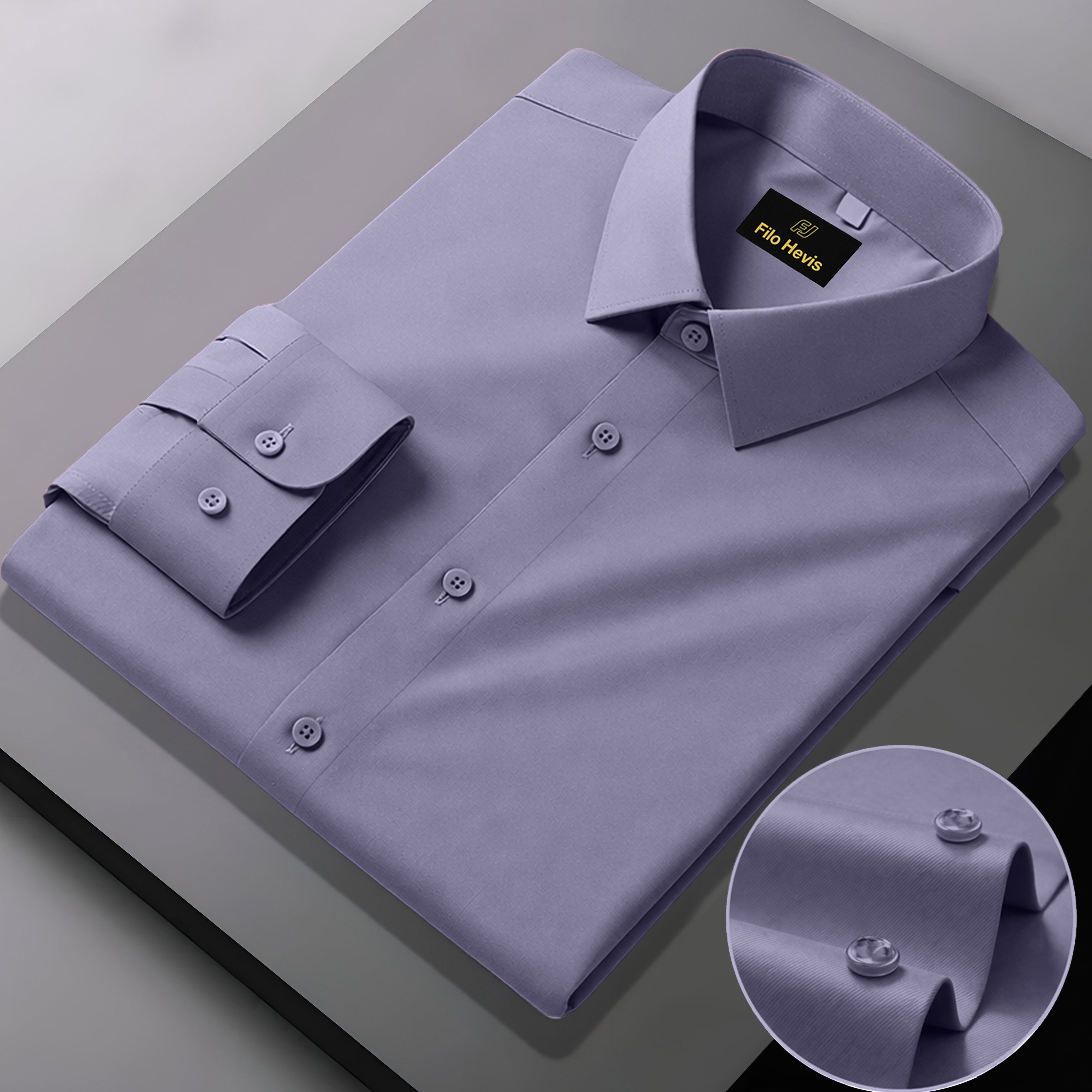 Men's Formal Regular Fit Cotton Full Sleeve Shirt-Light Onion