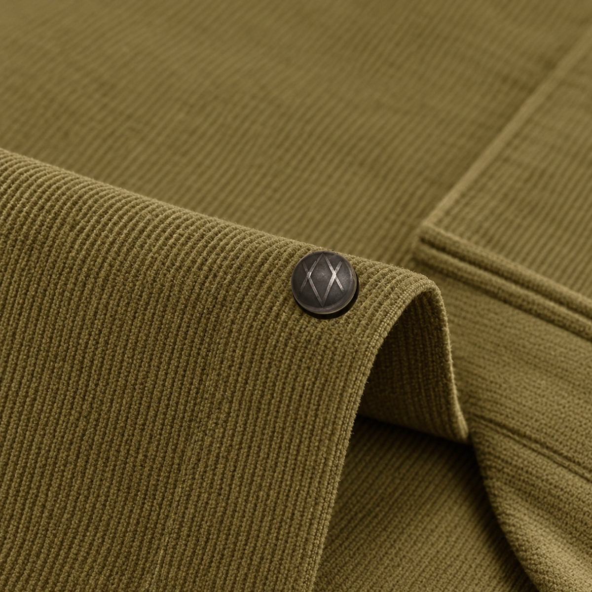 COTTON CORDUROY SHIRT FOR WINTER STYLE | 21-WALES CORDUROY | DOUBLE POCKET | Mustard