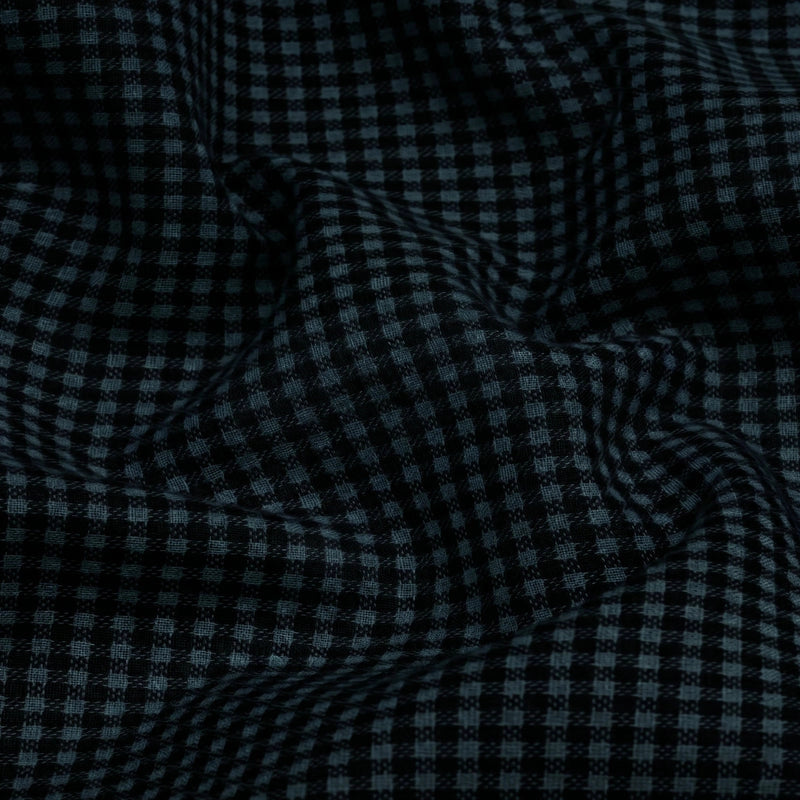 Cotton Check Shirt for Men |Slim fit | Navy Blue