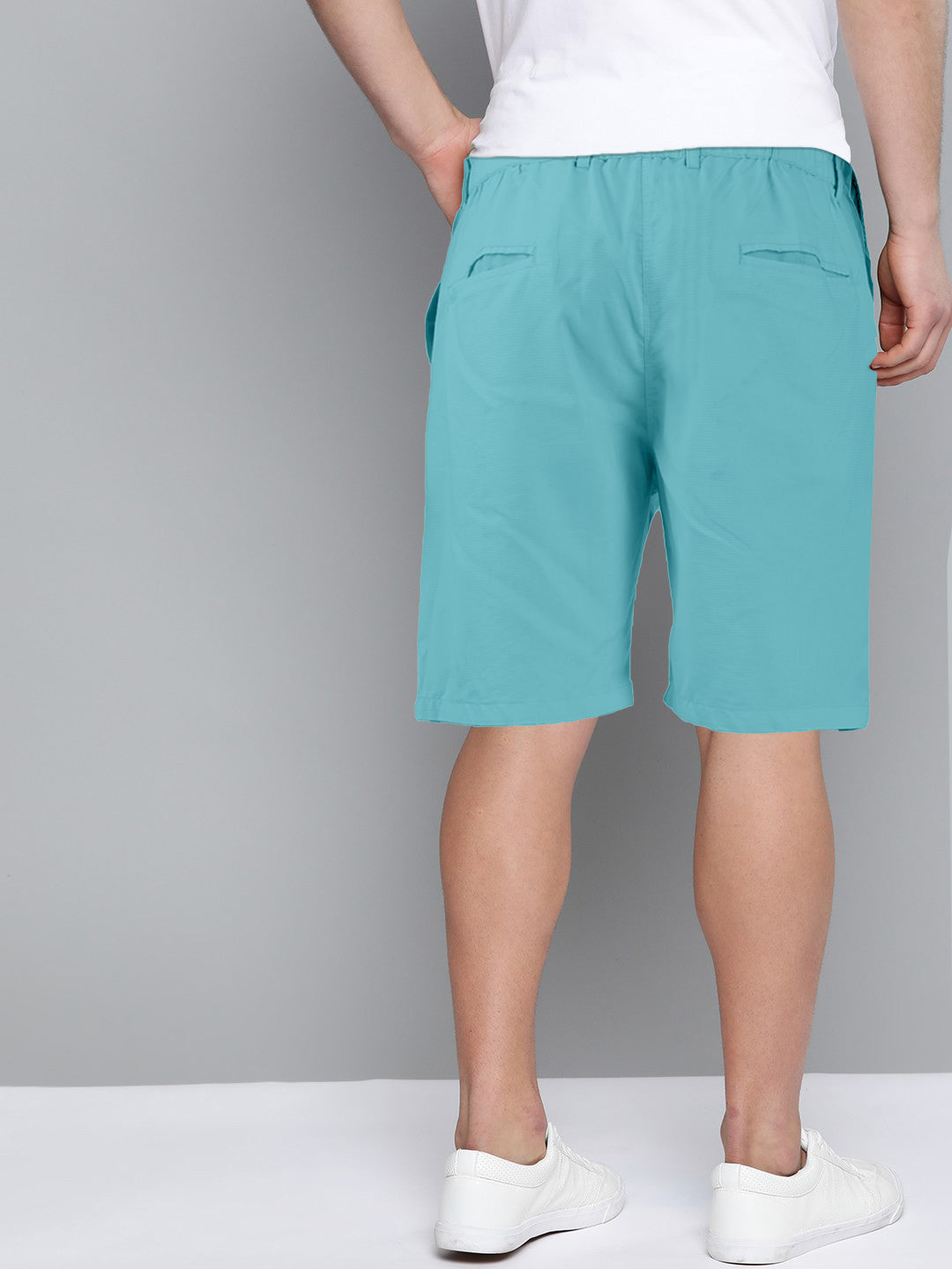 Cotton Solid Shorts Dark Sky