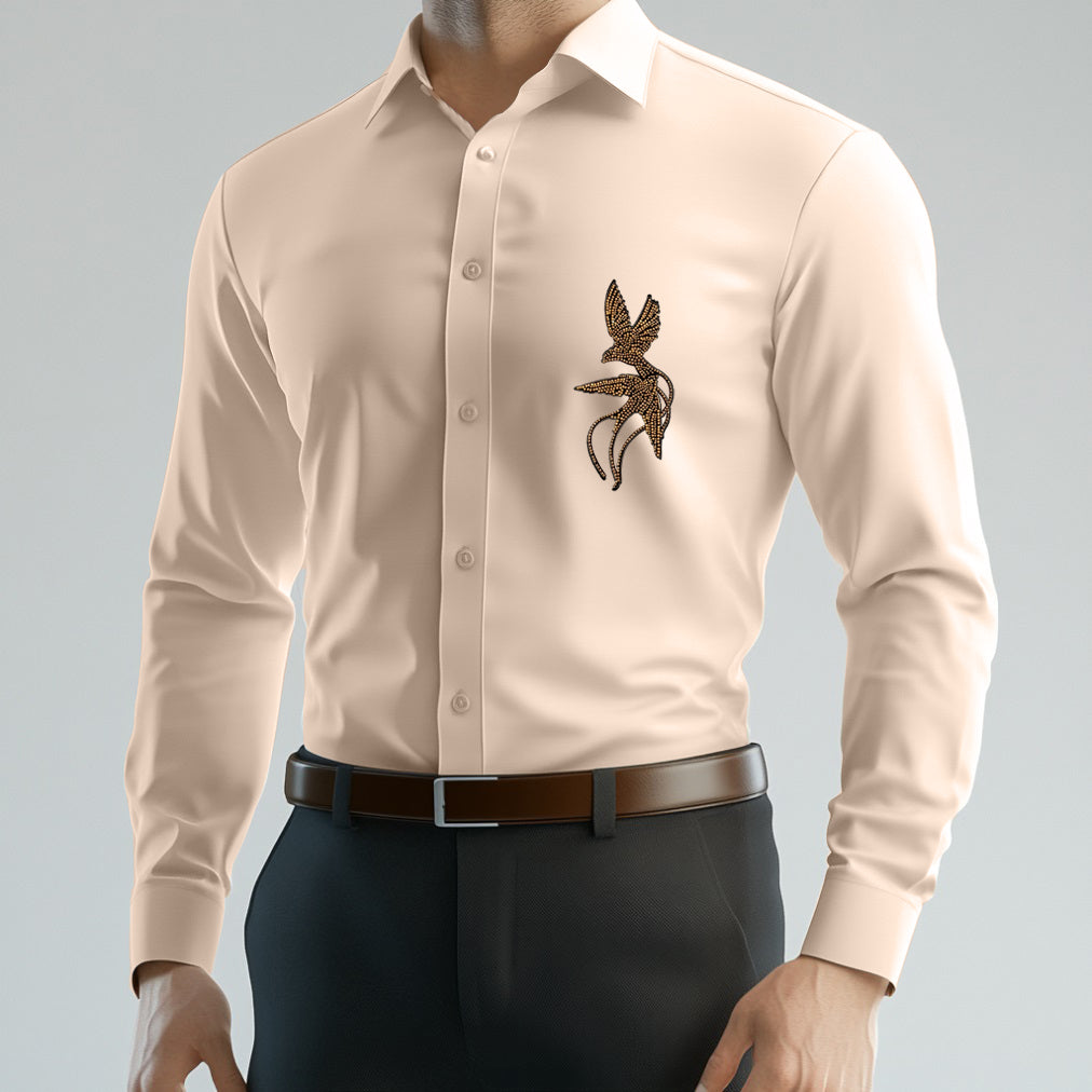 Men's ClubWear Premium Shirt -Beige