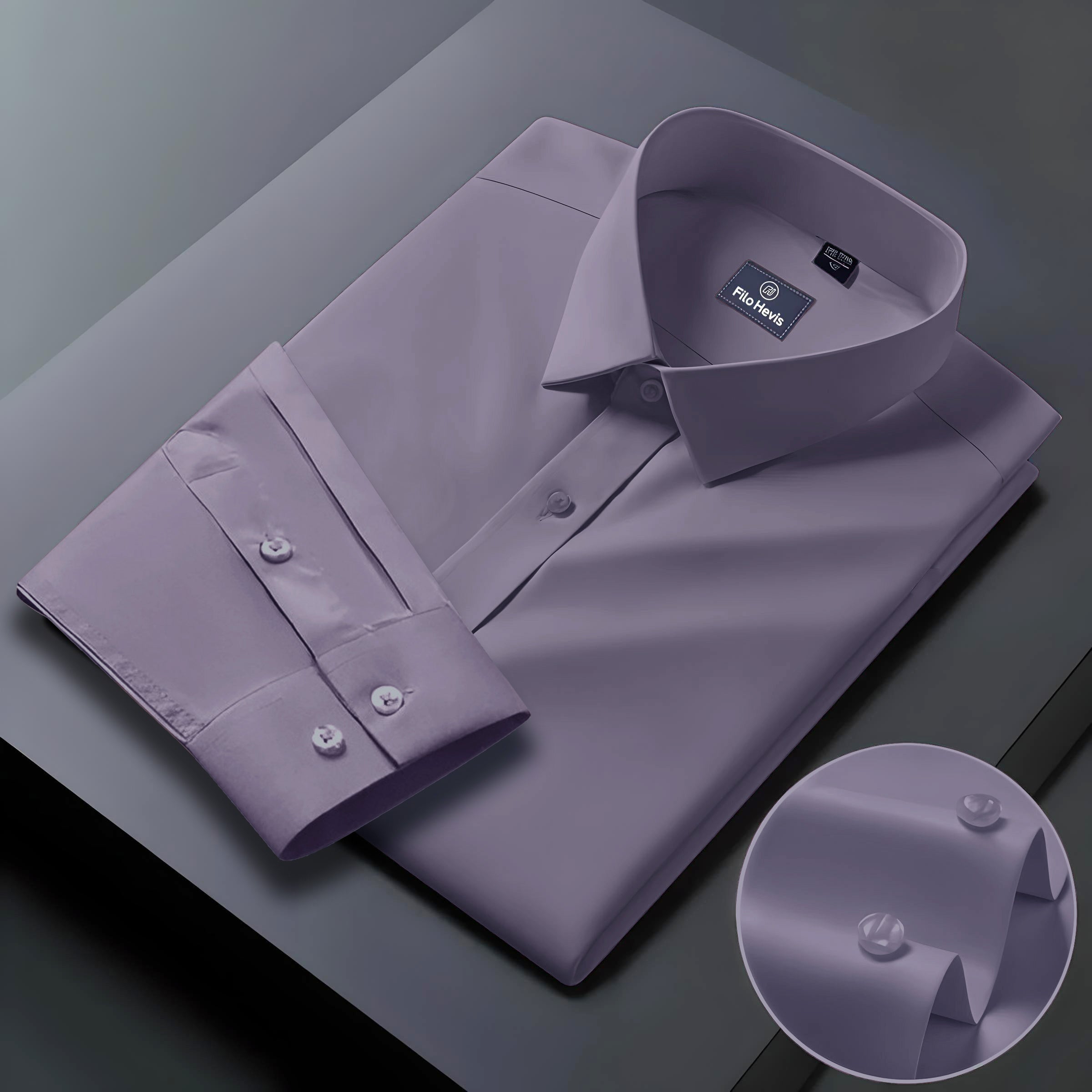 Men's Formal Regular Fit Cotton Full Sleeve Shirt-Light Onion