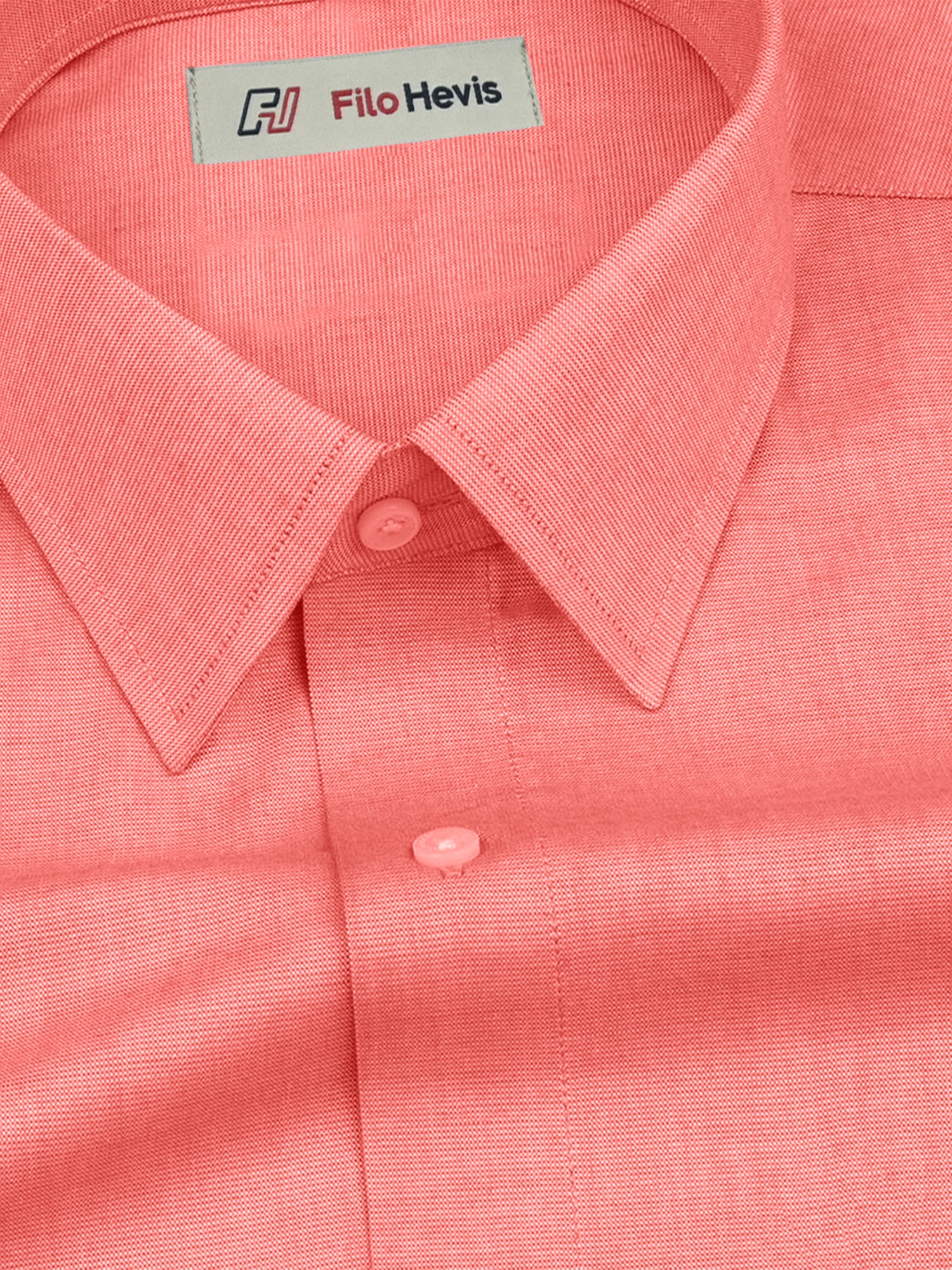 Filafil Fabric Regular Fit Formal Shirt Full Sleeve -Peach