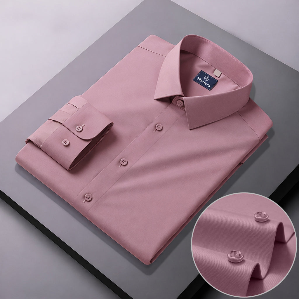 Men's Formal Regular Fit Cotton Full Sleeve Shirt-Light Onion