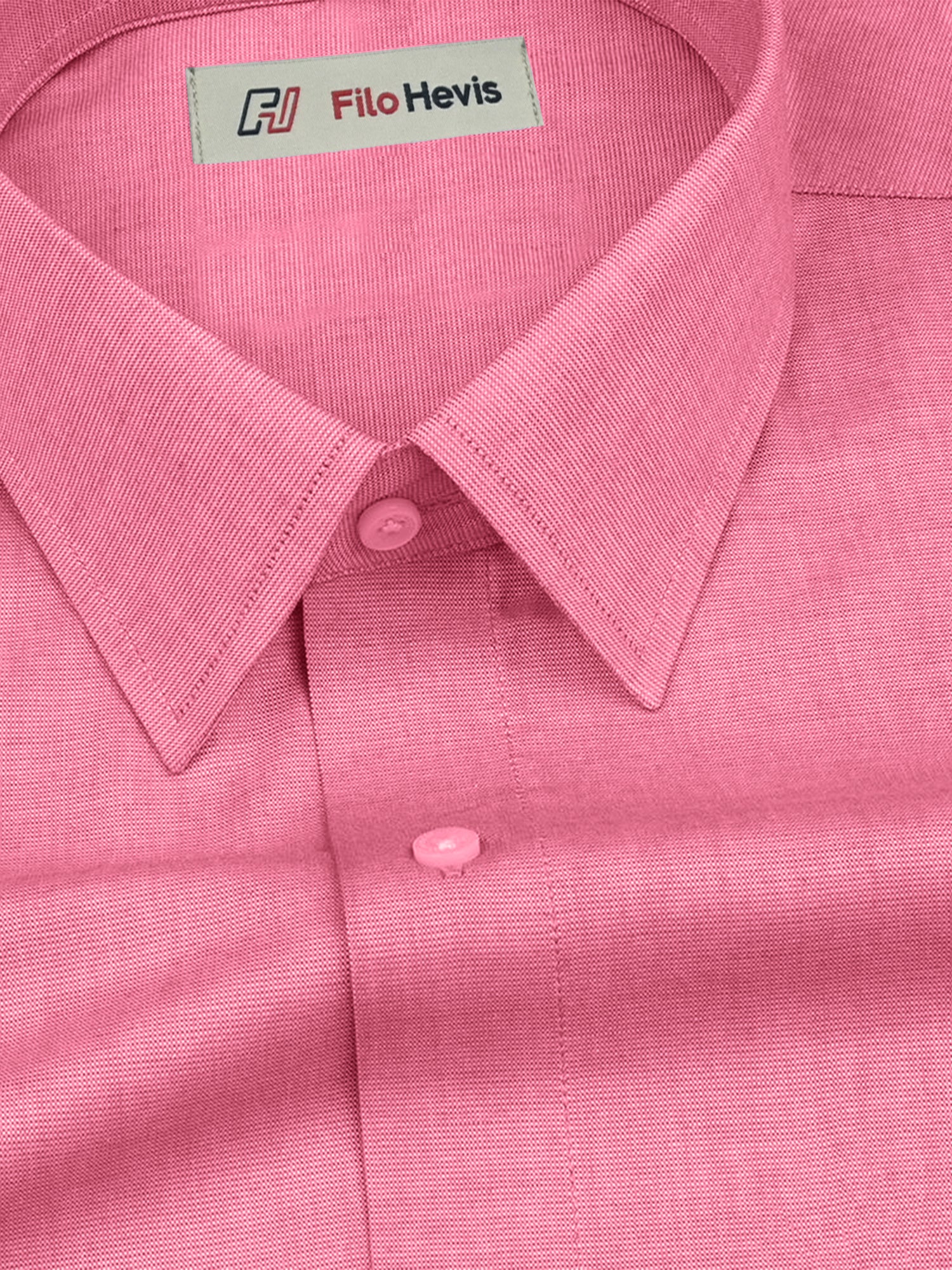 Filafil Fabric Regular Fit Formal Shirt Full Sleeve -Pink