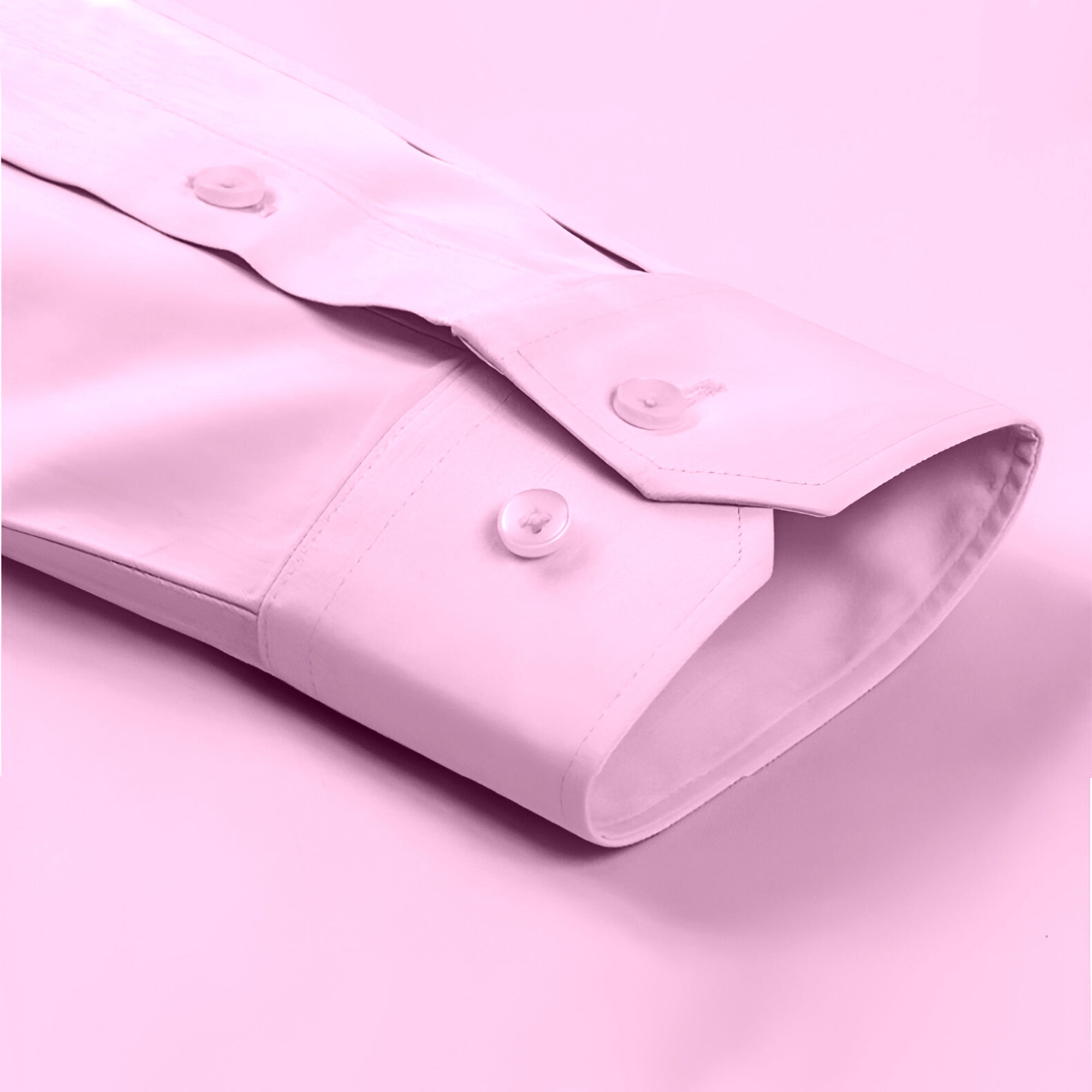 Men's Formal Regular Fit Cotton Full Sleeve Shirt- LIGHT PINK