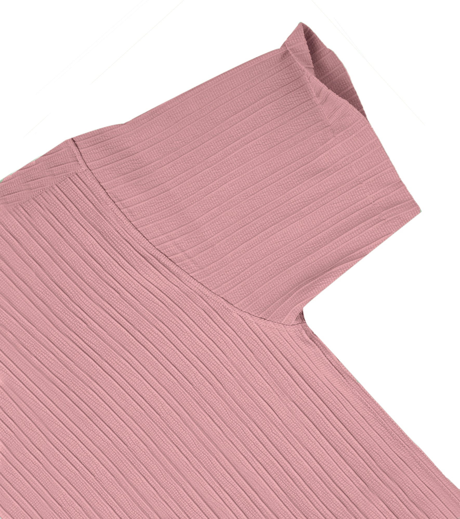 Men’s Textured Popcorn Half Sleeve Casual Shirt – Pink