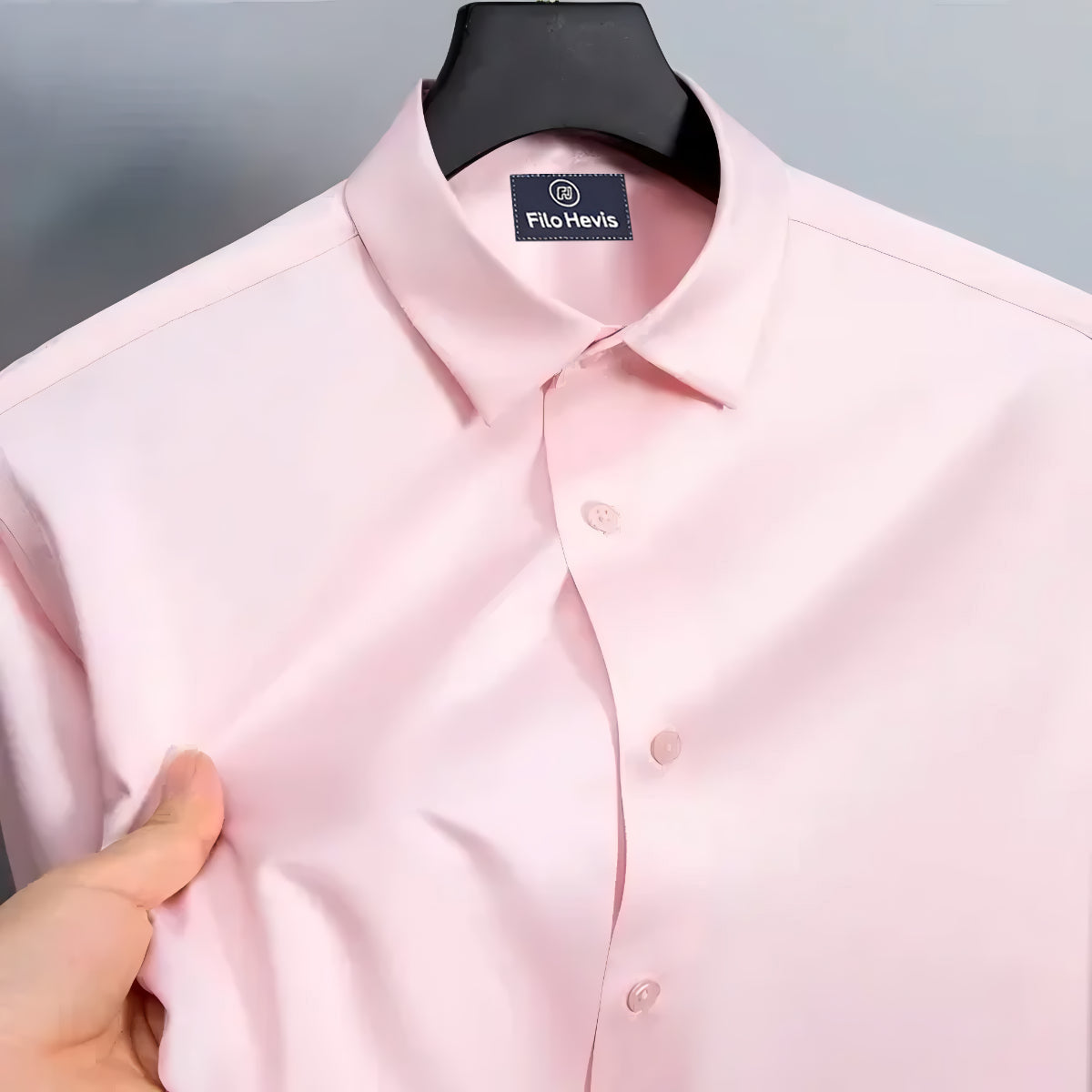 Men's Satin Lycra formal  Full Sleeve shirt Pink