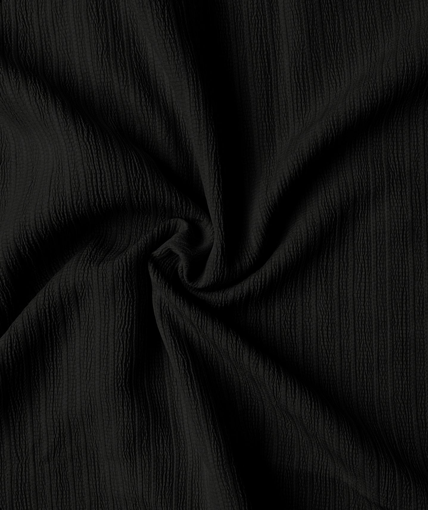 Popcorn Stripe Black Shirt