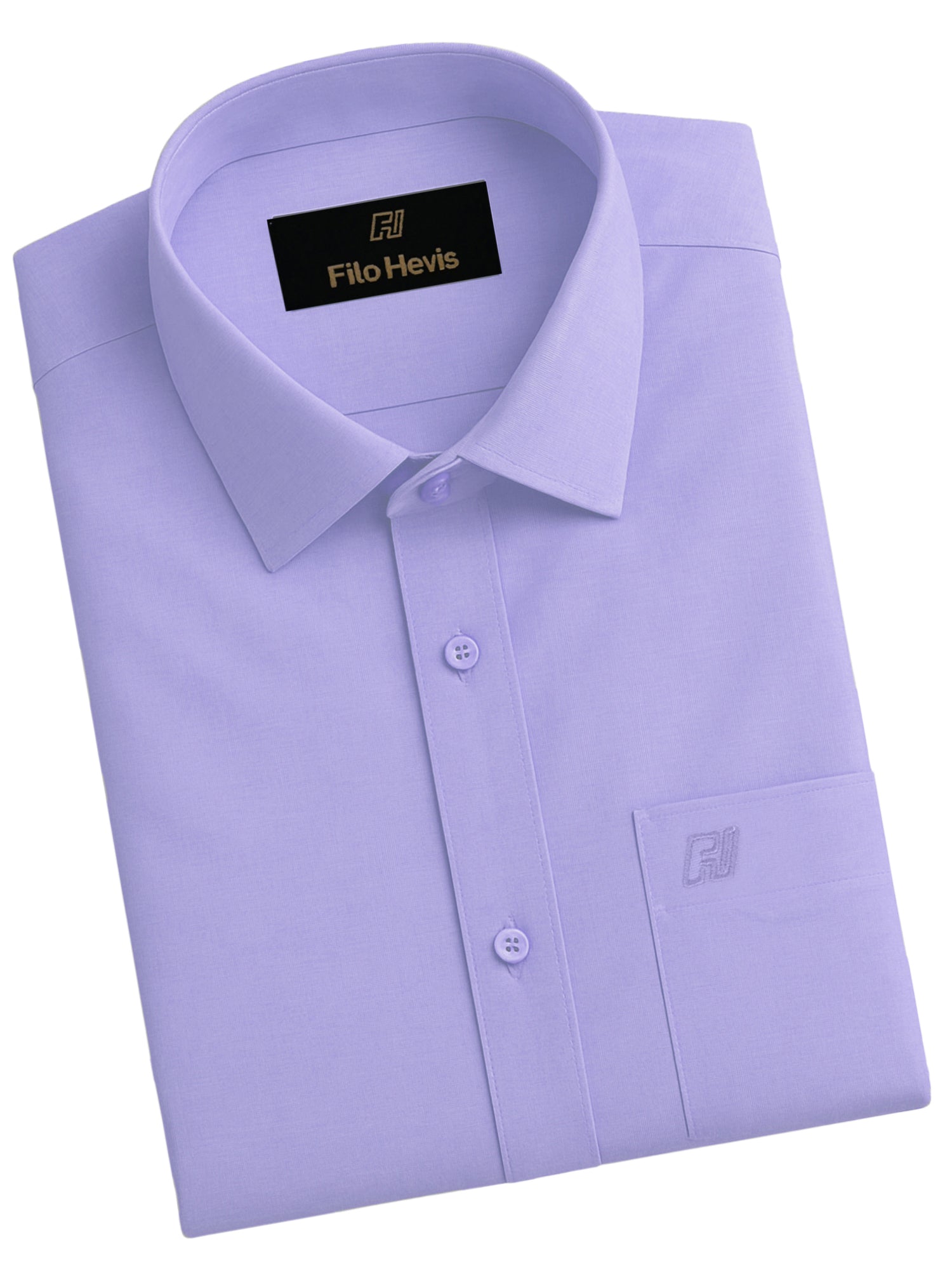 Filafil Fabric Regular Fit Single Pocket Formal Shirt Full Sleeve -Purple