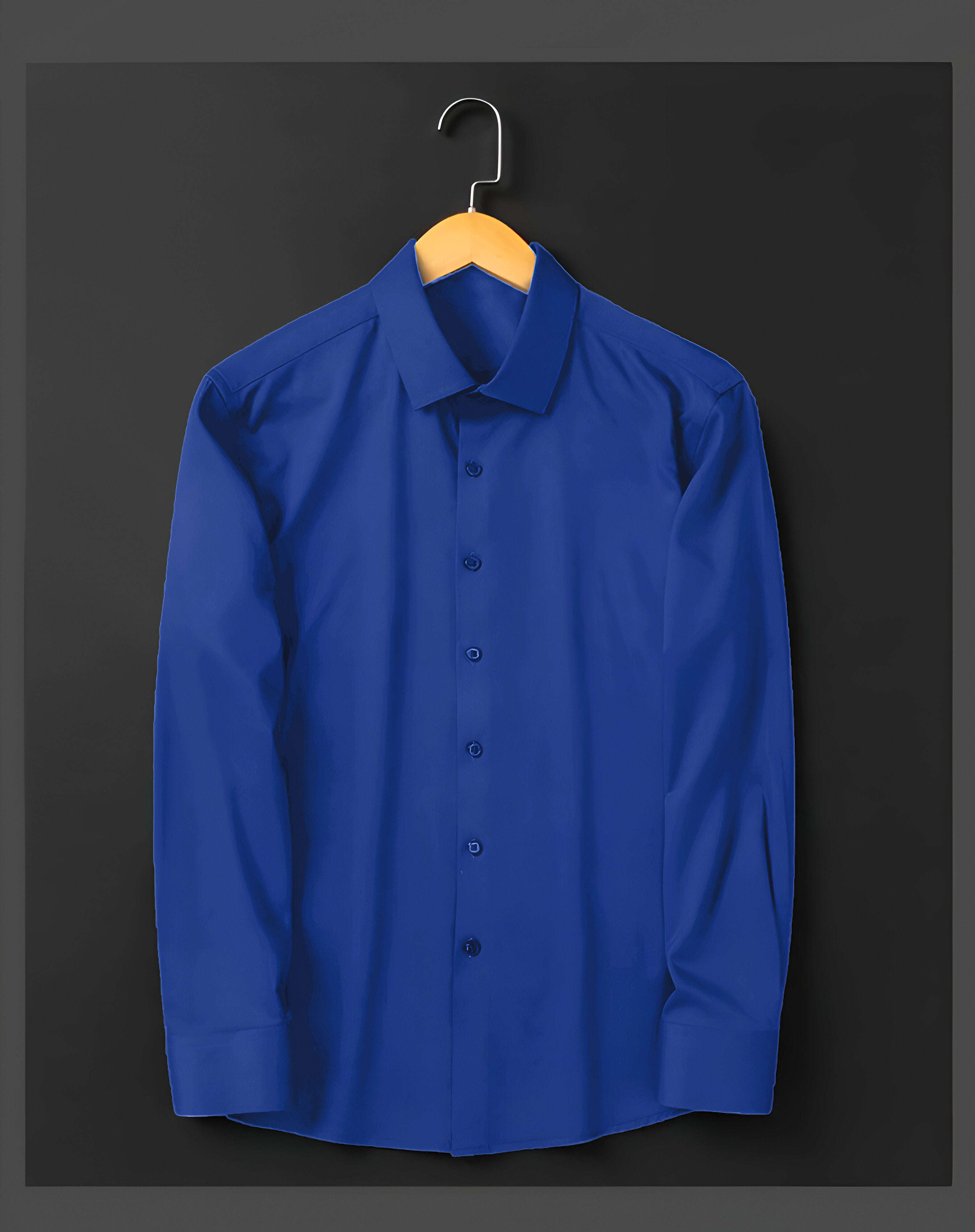 MENS FORMAL REGULAR FIT FULL SLEEVE SHIRT- Royal Blue