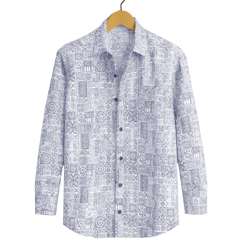 PRINTED SHIRTS | FORMAL & CASUAL SHIRTS FOR MEN | FILO HEVIS GEOMETRIC PRINTS SHIRT COLLECTION-Green