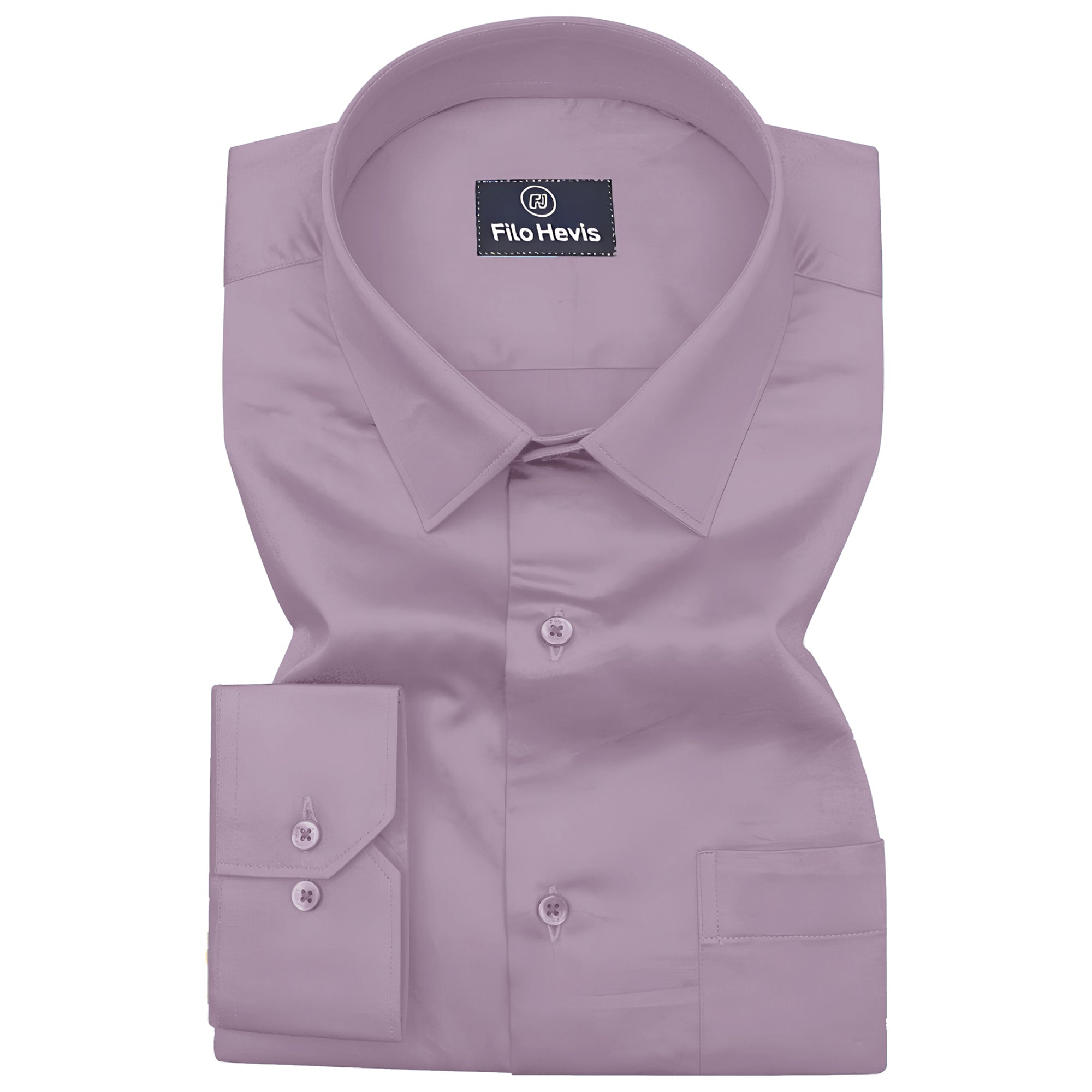 PLATINUM COTTON SATIN FORMAL SHIRT FOR MEN (Single Pocket)-Onion